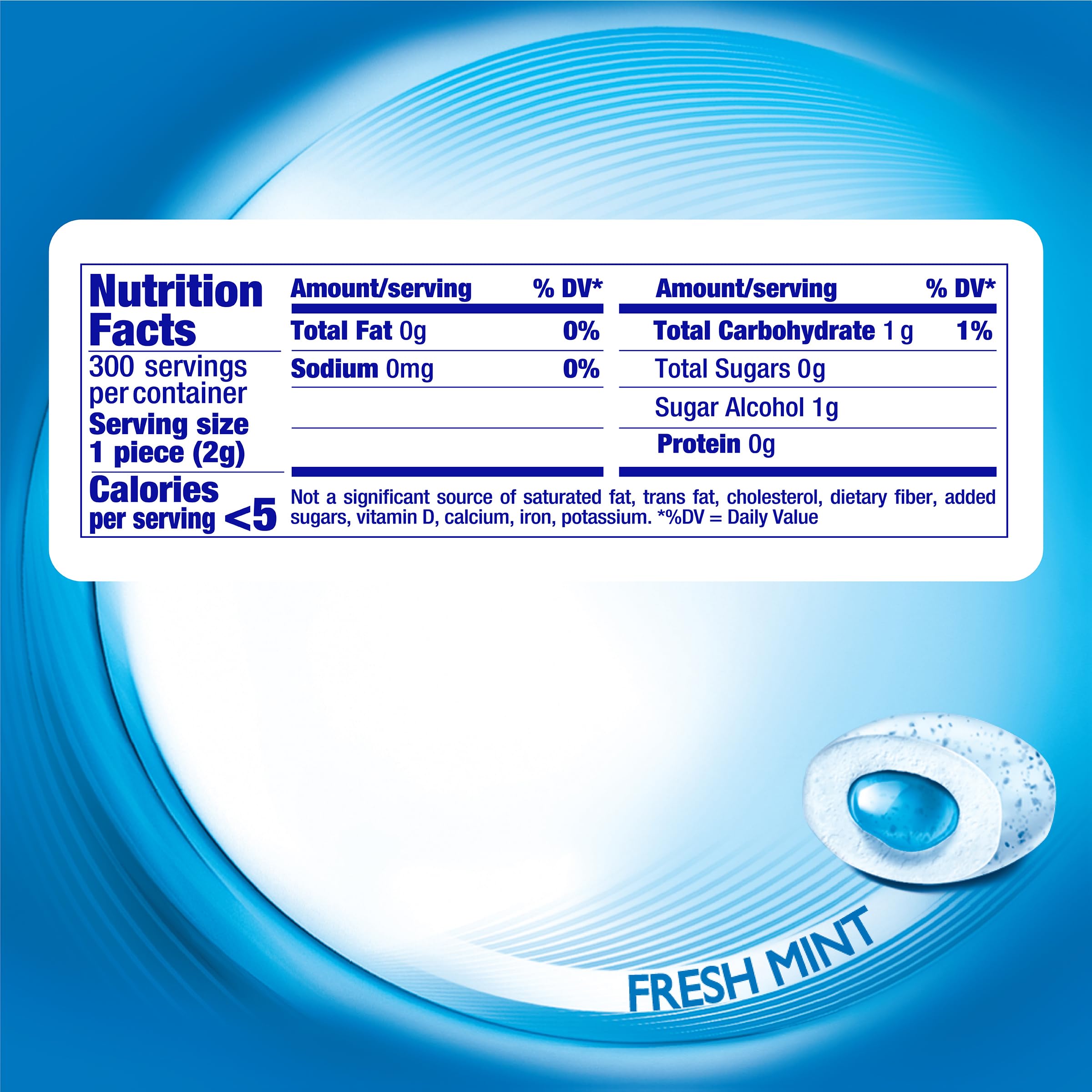 Mentos Pure Fresh Sugar-Free Chewing Gum with Xylitol, Fresh Mint, 50 Piece Bottle (Bulk Pack of 6)