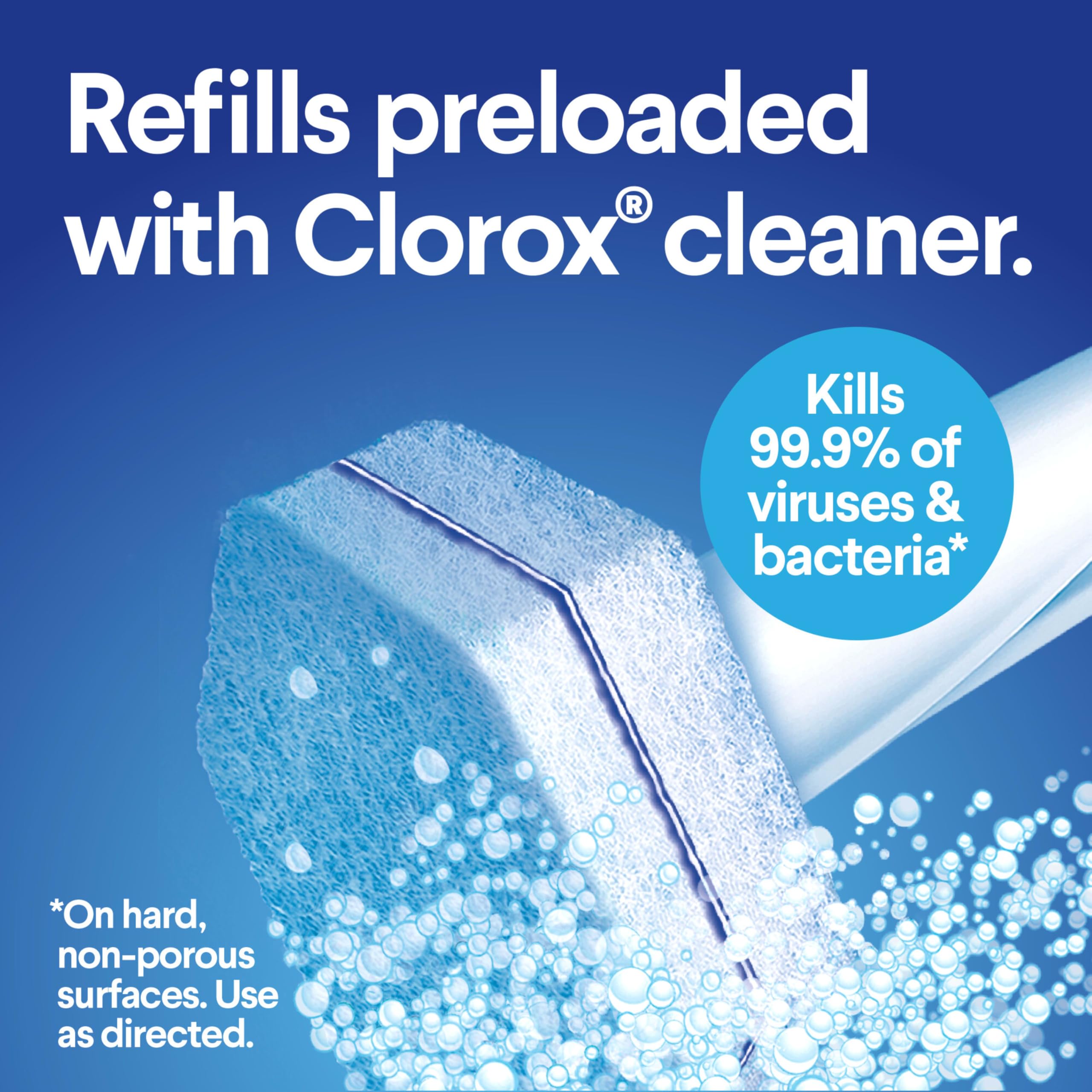 CLOROX Original Toilet Cleaning System - ToiletWand, Storage Caddy and 16 Heads, (Package May Vary)
