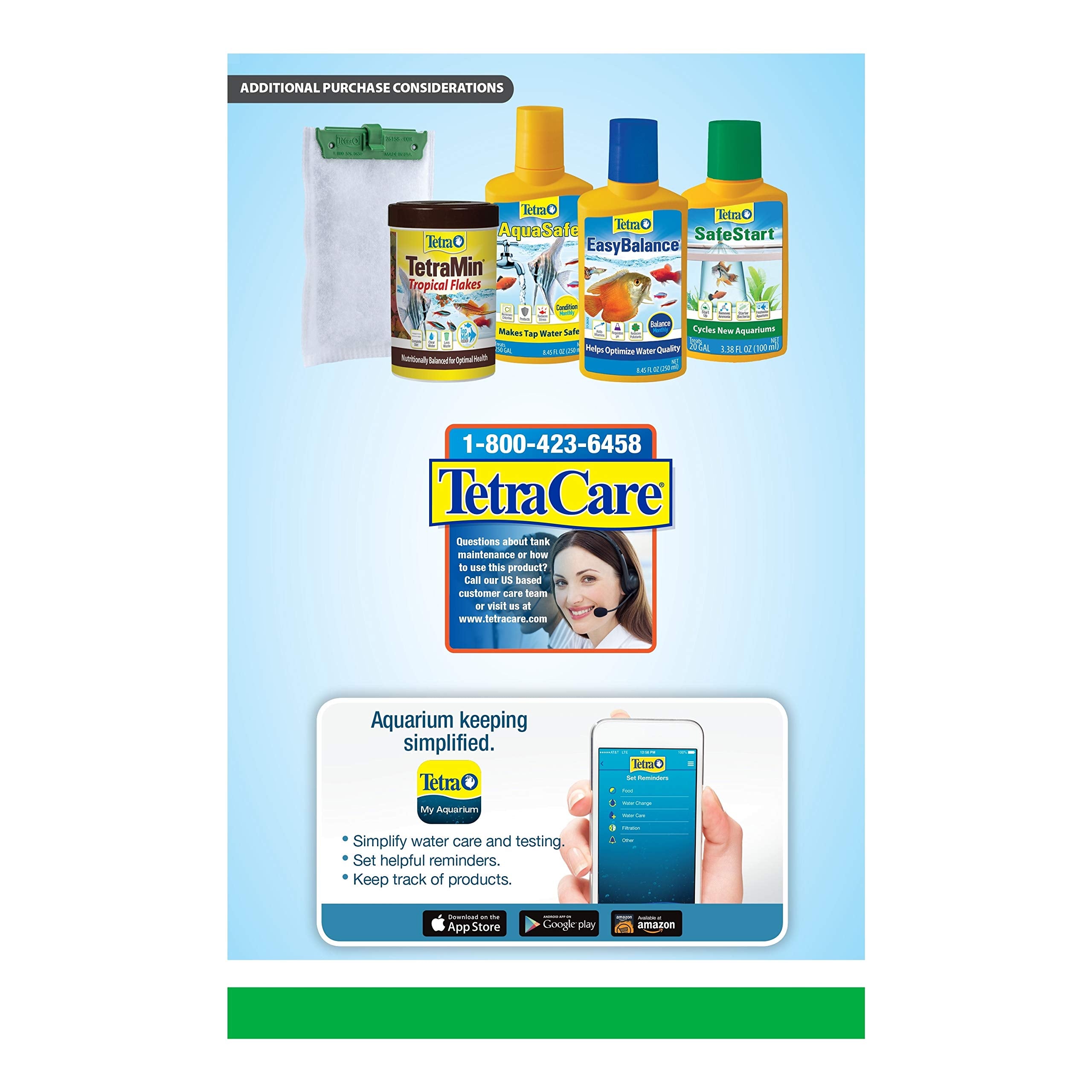 Tetra Whisper IQ Power Filter 10 Gallons, 105 GPH, with Stay Clean Technology