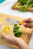 Zyliss Utility Kitchen Knives with Sheath Covers - Dishwasher Safe - Stainless Steel Kitchen Knives Perfect for Cutting Meat, Vegetables & Fruit - 4" Sandwich Knife