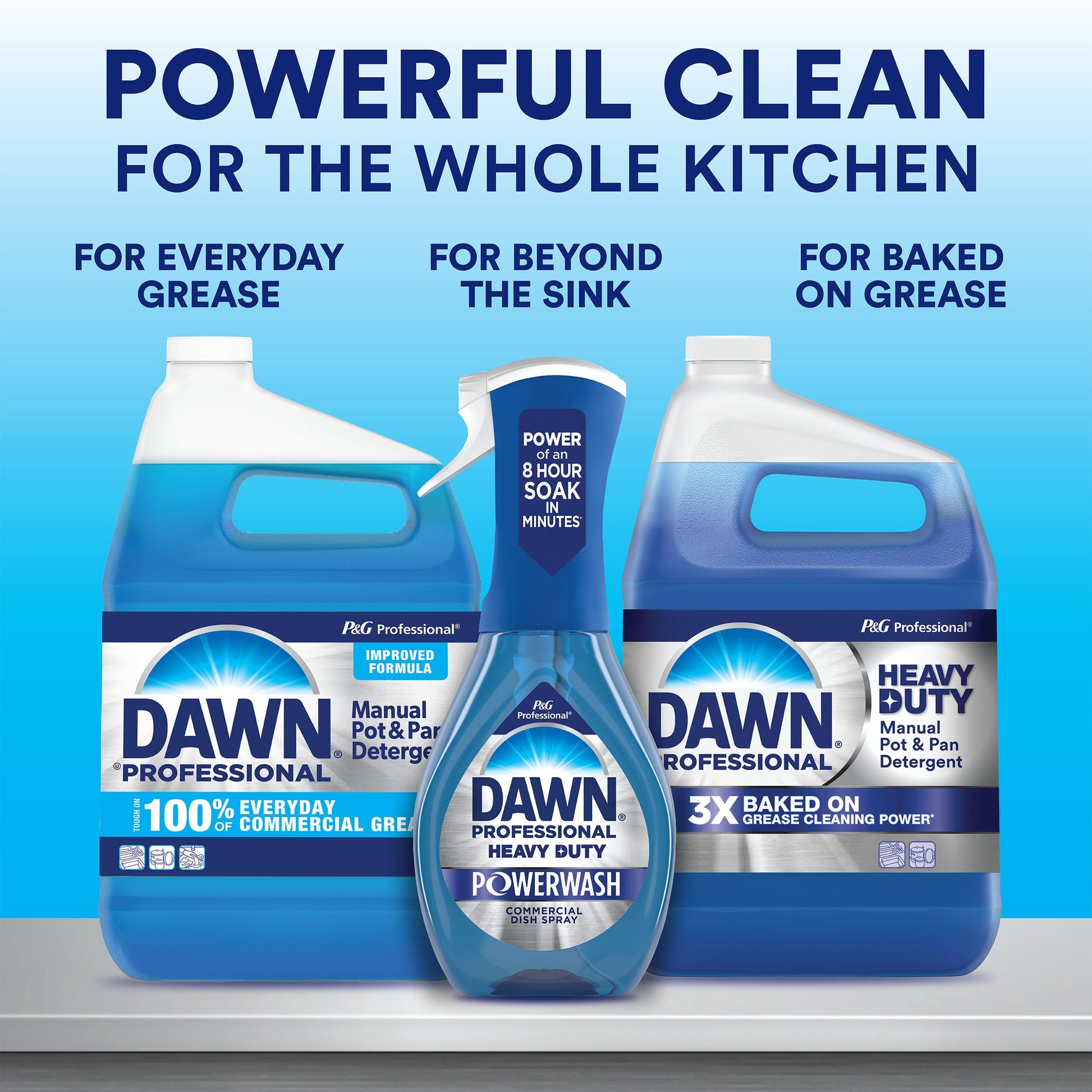 Dawn Professional Pot and Pan Detergent, Regular Scent, 3.8l (Case of 4)