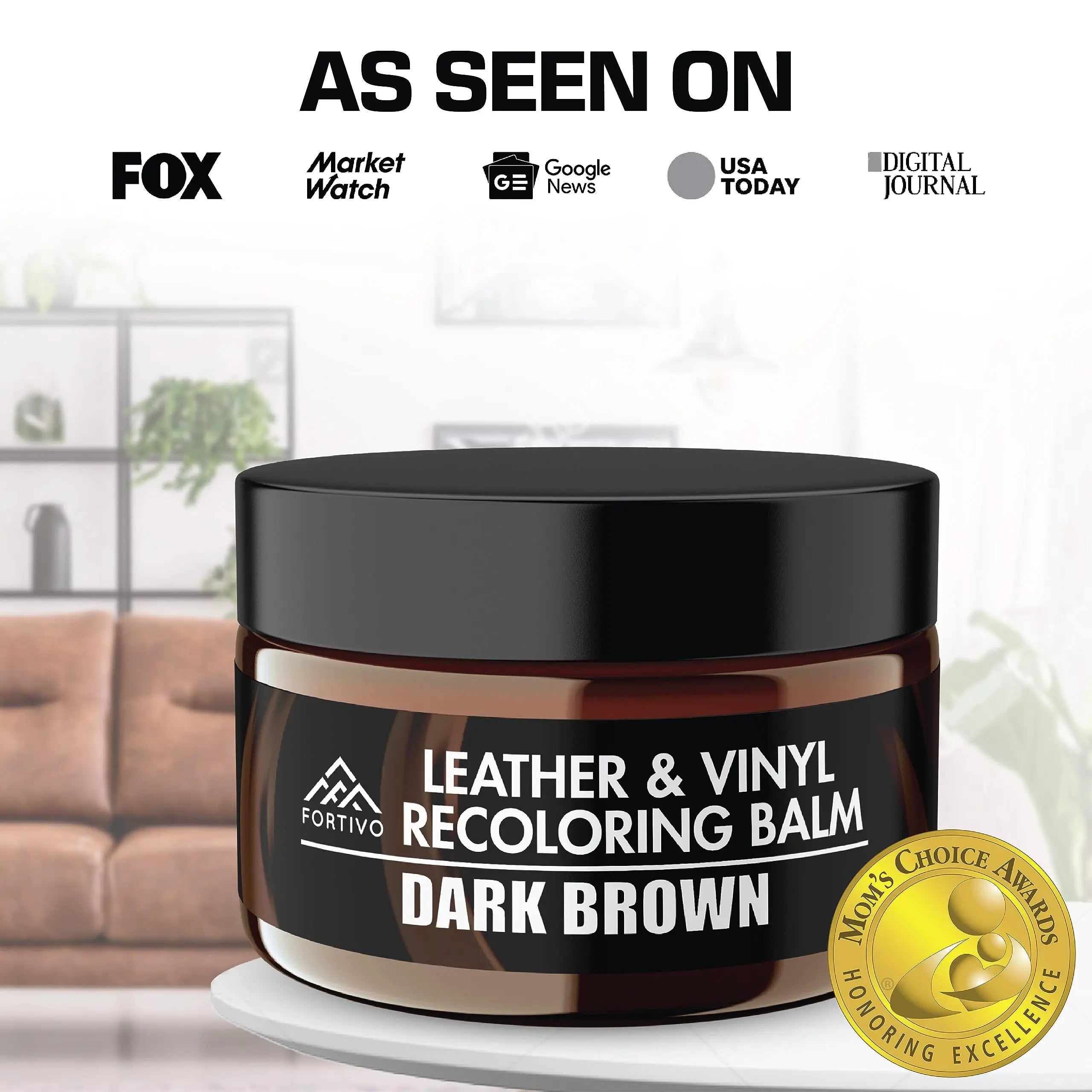 Leather Recoloring Balm, Color Restorer, Scratch Remover, Couch Paint and Repair, Leather Balm for Couches