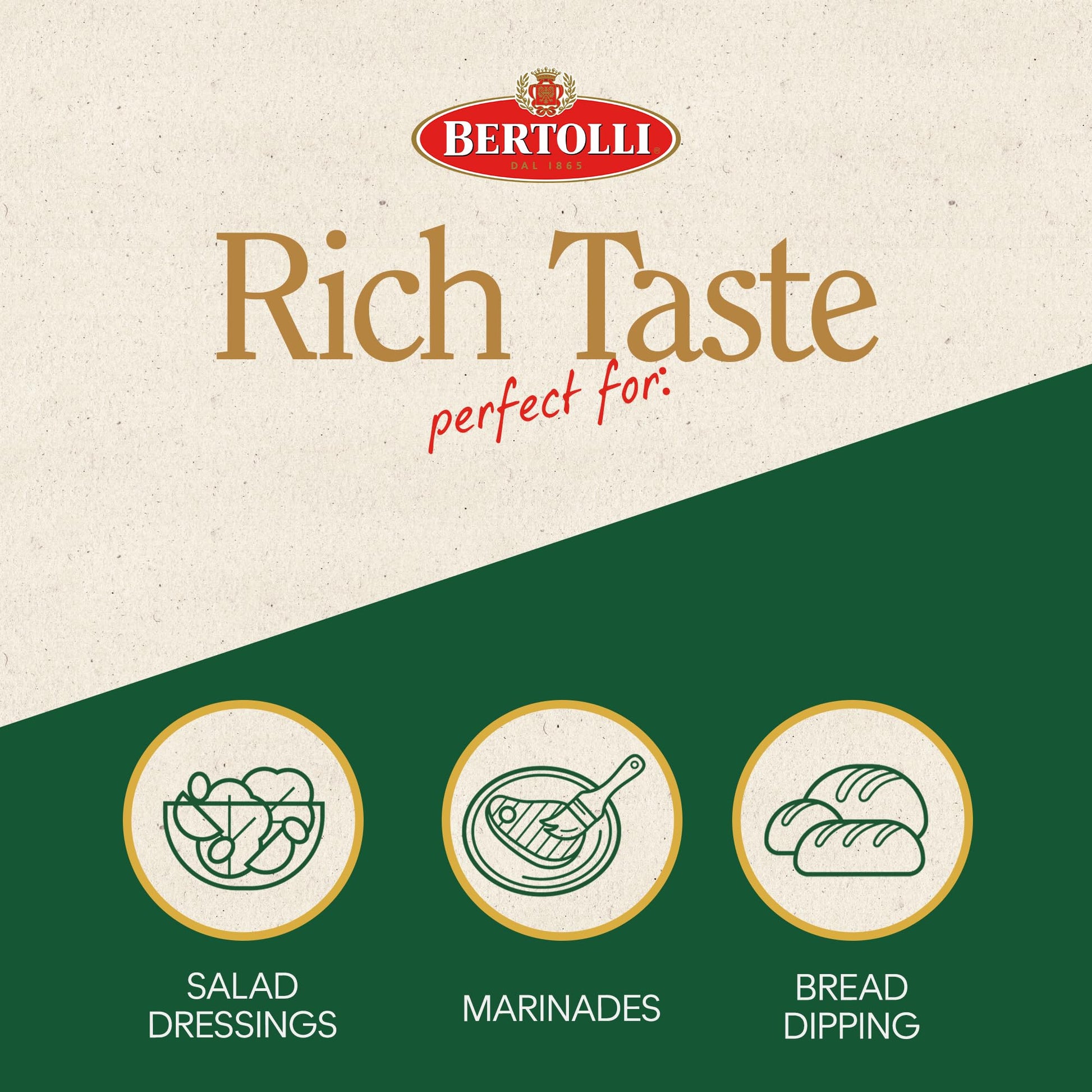 Bertolli Organic Extra Virgin Olive Oil, Rich Taste, 25.36 fl oz