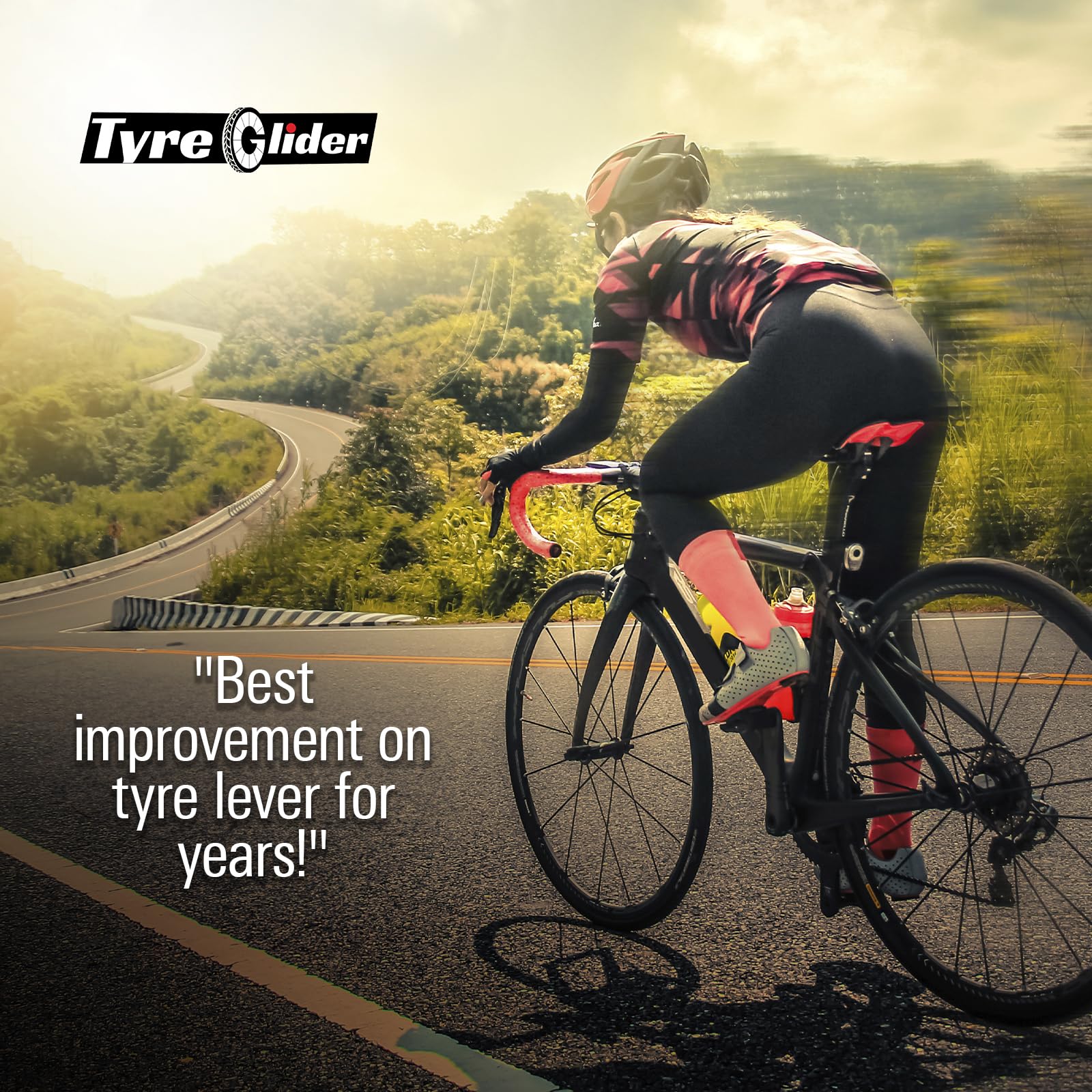 Tyre Glider | The Next Gen Tire Lever | Bike Tire Levers | Tyre Tool for Bicycles | for All Tire Widths Including Mountain, Road & Gravel Bikes