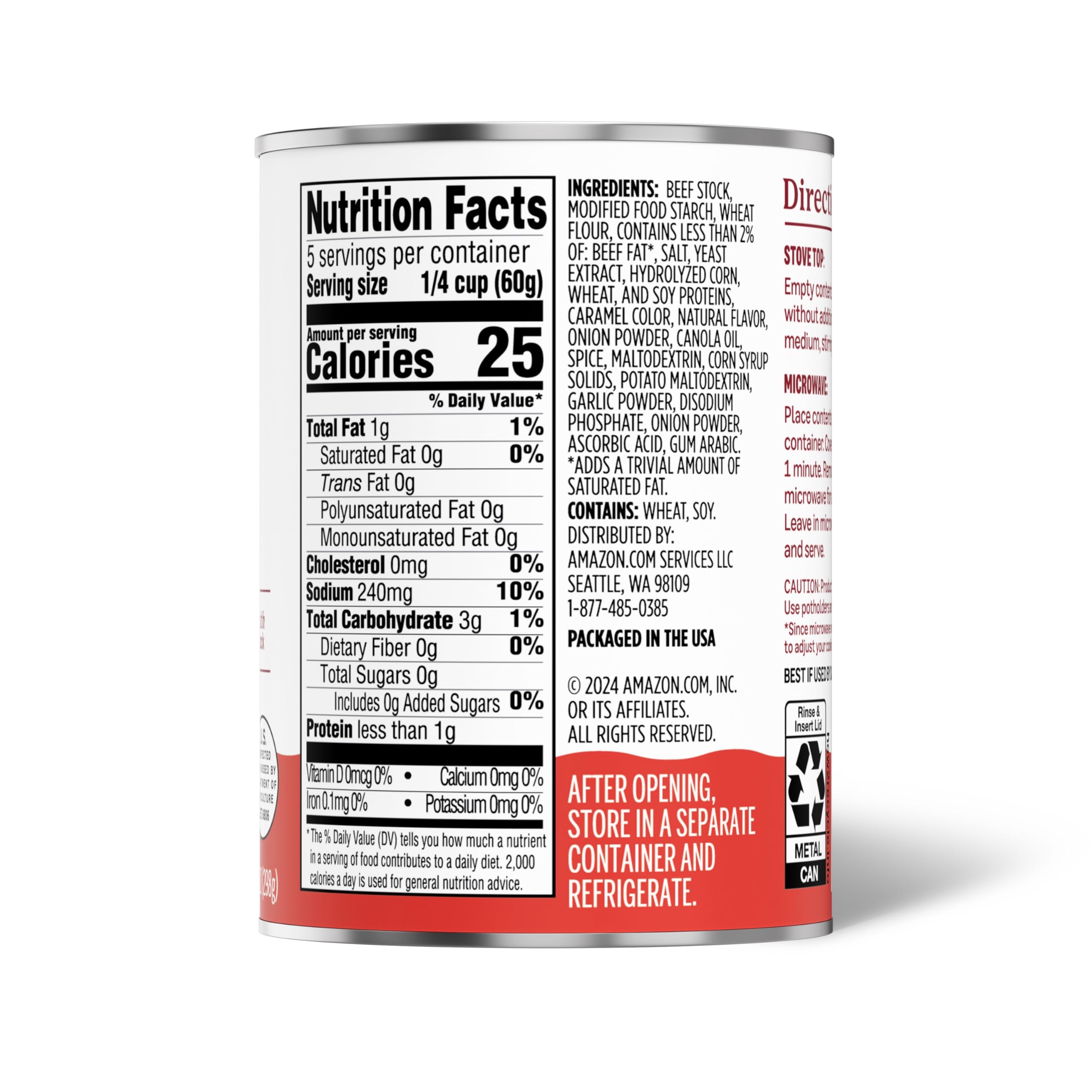 Amazon Grocery, Beef Gravy, 10.5 Oz