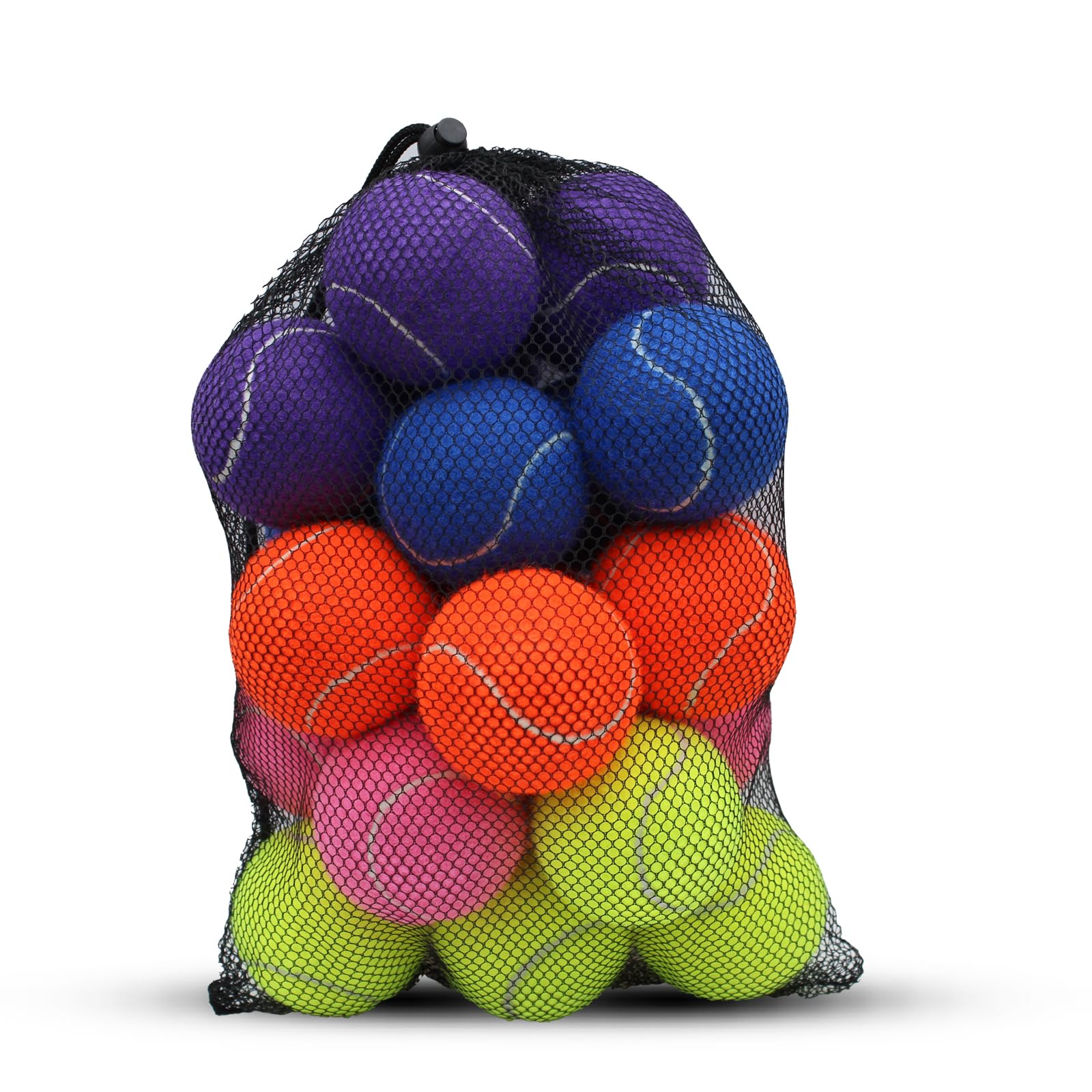 SHYUJAJIE Tennis Balls, 20 Pack Training Tennis Balls,High Elasticity Practice Tennis Balls for Beginner, Exercise Playing Balls for Pet Dog (Yellow)