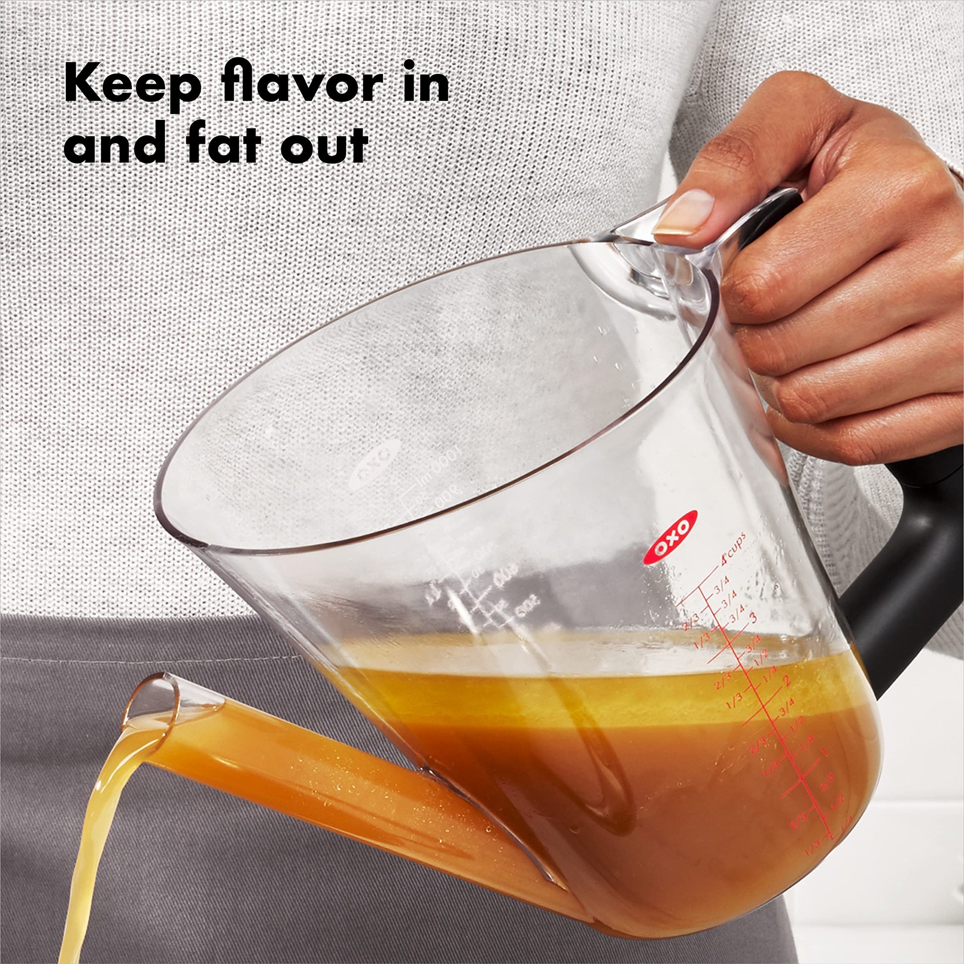 OXO Good Grips 4 Cup Fat Separator, Clear
