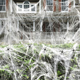 1400 Sqft Spider Webs Halloween Decorations, Super Stretchy Spider Webbing With 40 Fake Spiders, Large Spider Web for House Outdoor Indoor Garden Yard, Haunted Houses Prop, Scary Halloween Decorations