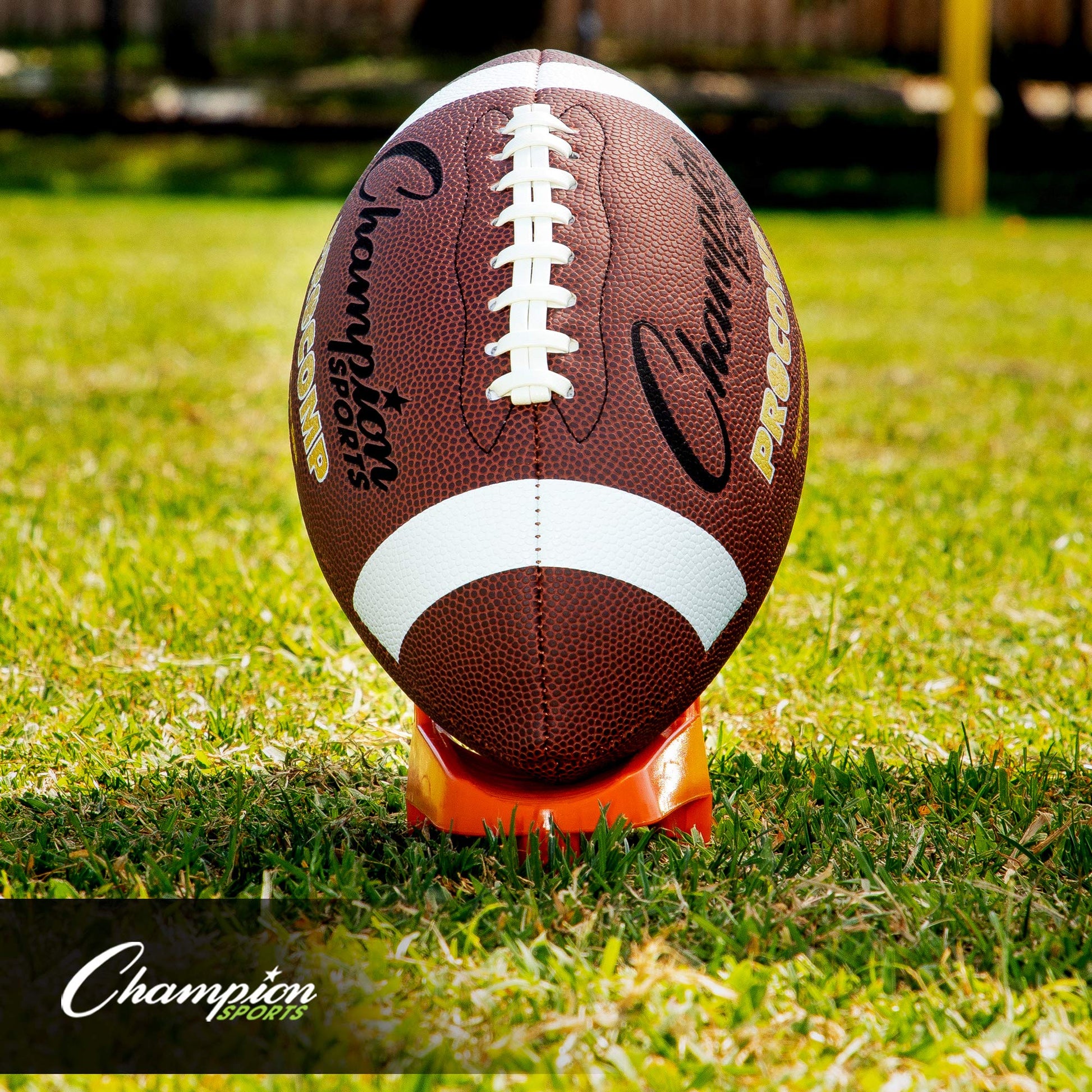 Champion Sports Hevy Duty Football Kickoff Kicking Tee - High Visibility Orange - 1"