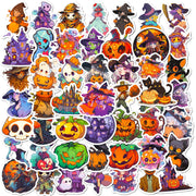 100PCS Non Repeating Halloween Children's Cartoon Pumpkin Themed Stickers, Vinyl Waterproof Holiday Party Stickers, Halloween Children's Cartoon Party Stickers DecorationÃ¢ÂÂ¦