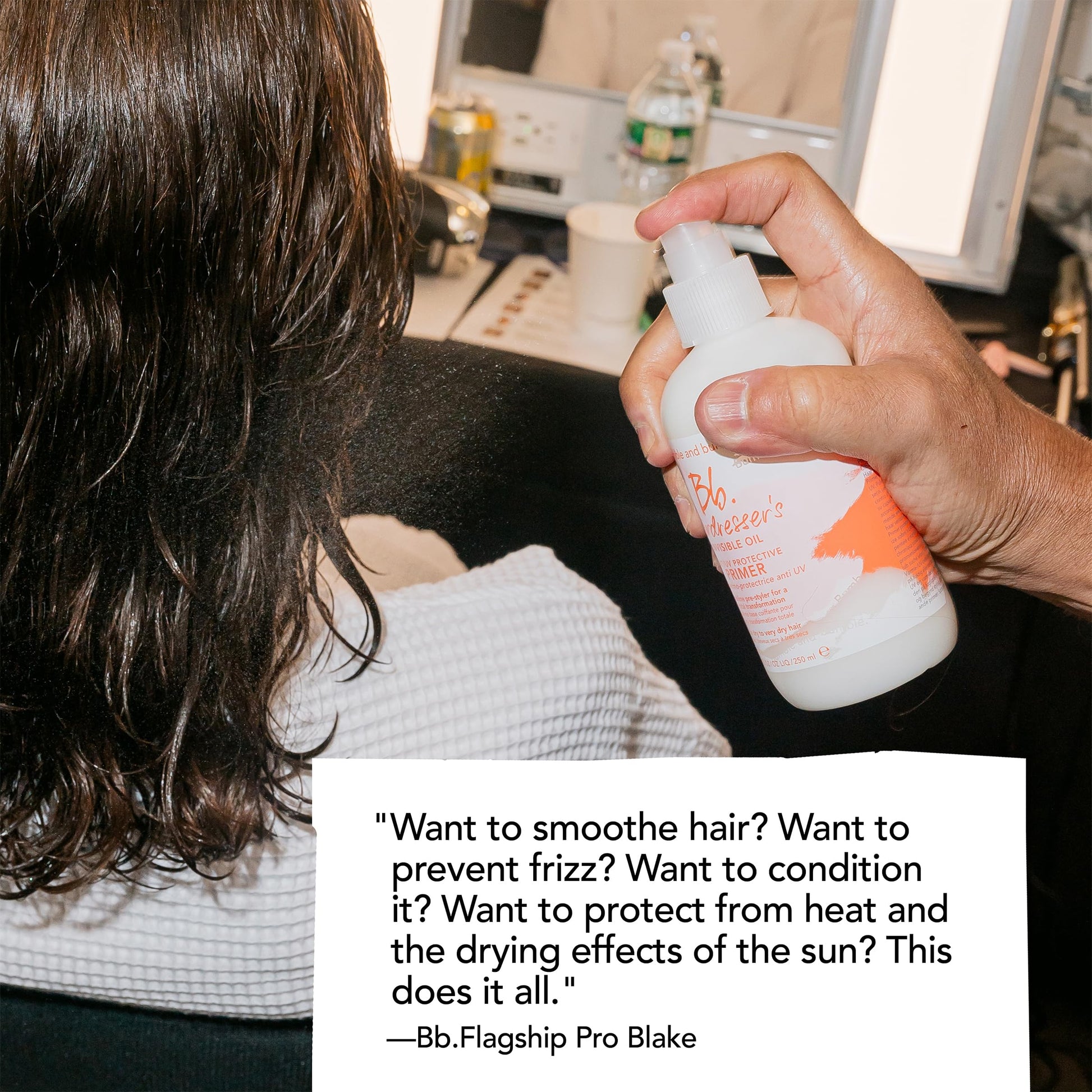 Bumble and bumble. Hairdresser's Invisible Oil Heat/UV Protection Leave-In Conditioner Hair Primer | Hydrating, Anti Frizz, Color Safe | Straight, Coily | With Argan Oil + Coconut Oil, 8.5 Fl Oz