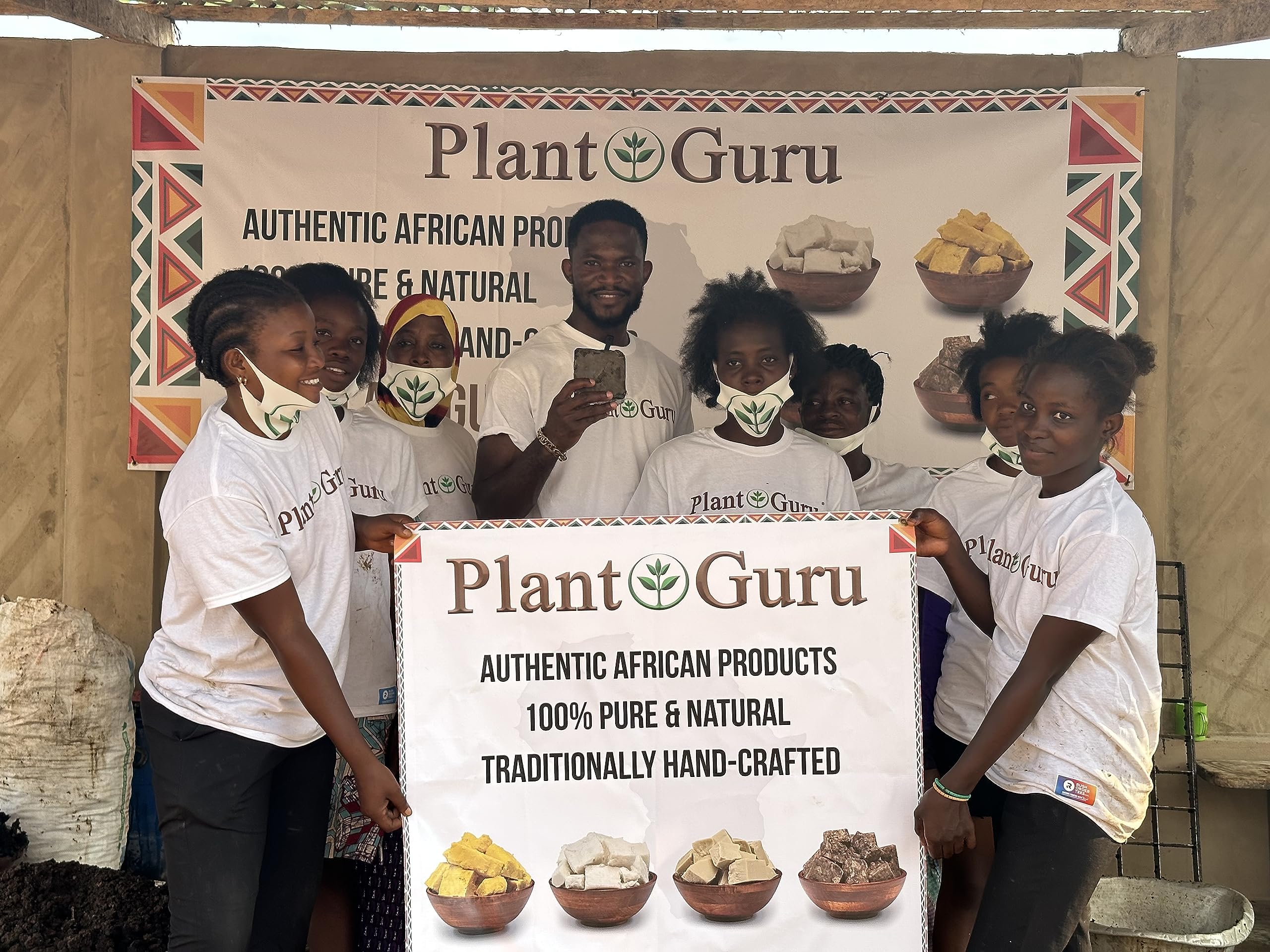 Raw African Black Soap Bar 8 oz. - 100% Pure Natural From Ghana. Acne Treatment, Aids Against Eczema & Psoriasis, Dry Skin, Scars and Dark Spots. Great For Pimples, Blackhead, Face & Body Wash.