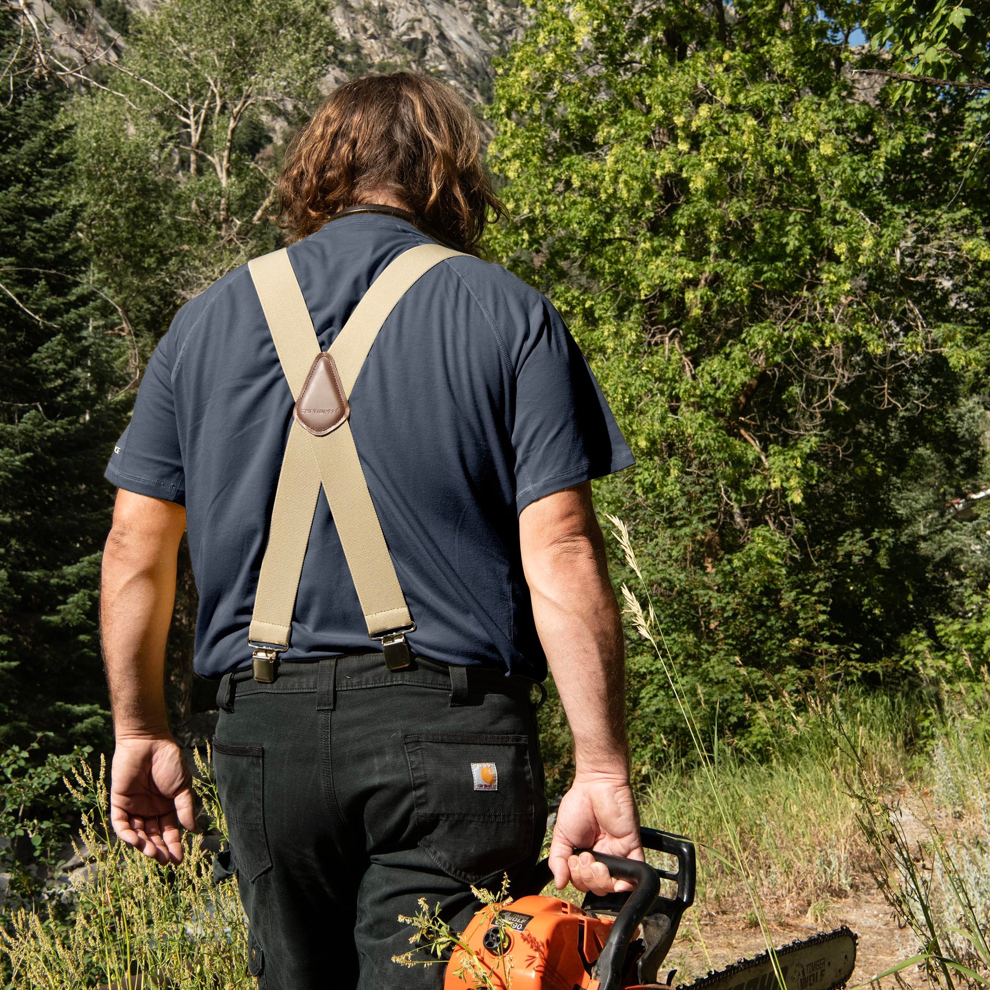 Carhartt Rugged Flex Elastic Suspenders Black, One Size (52” Maximum Length) Suspender Width: 2"