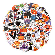 100PCS Halloween Stickers, Halloween Stickers Small, Halloween Stickers Bulk, Halloween Stickers for Classroom, Cute Halloween Vinyl Stickers for Halloween Decorations, Party Favors, Pumpkins