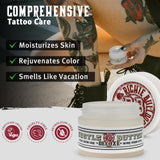 Hustle Butter Deluxe – Tattoo Butter for Before, During, and After the Tattoo Process – Lubricates and Moisturizes – 100% Vegan Replacement for Petroleum-Based Products – 1 oz