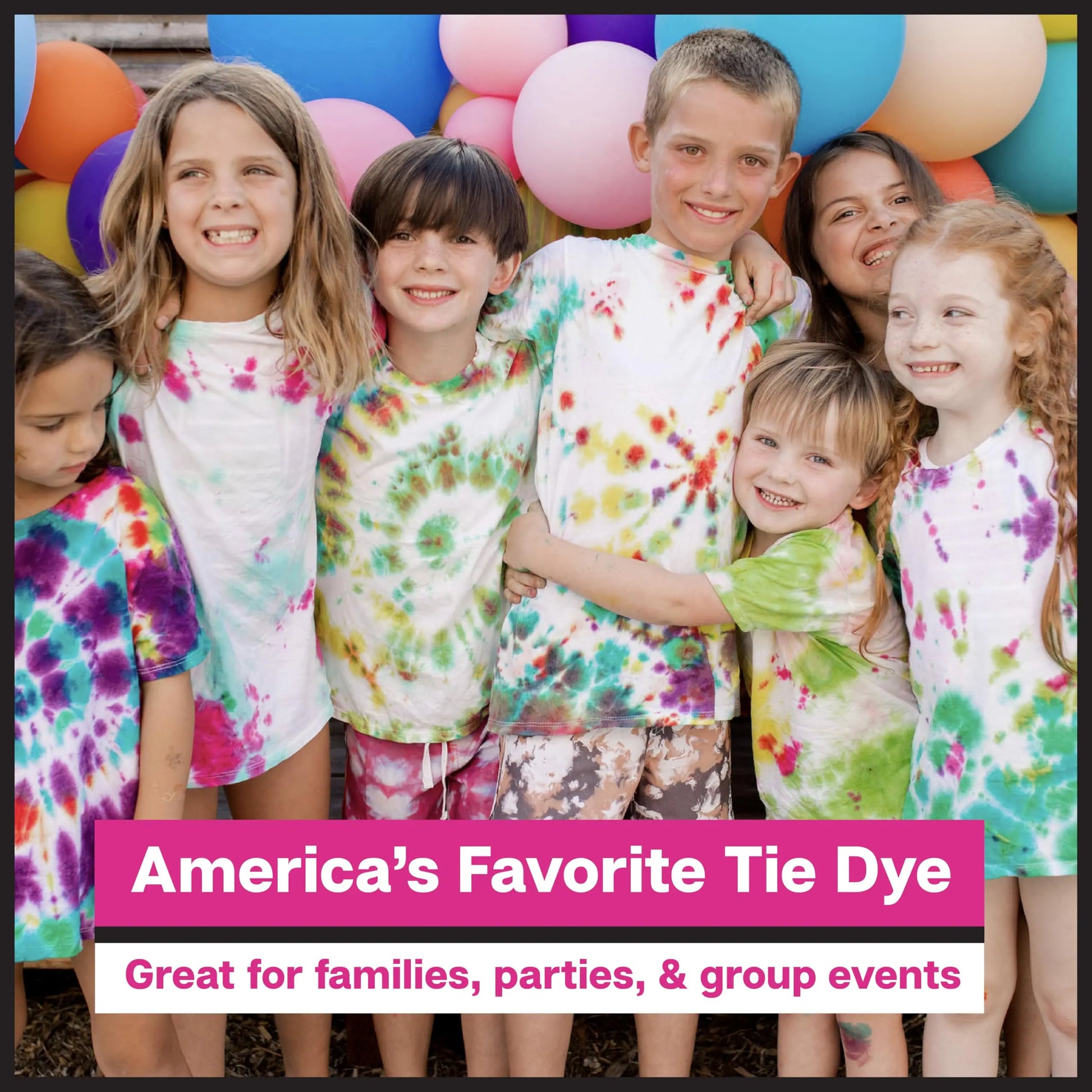 Tulip One-Step Tie-Dye Party, 18 Pre-Filled Bottles, Creative Group Activity, All-in-1 Fashion Design Kit, 1 Pack, Rainbow