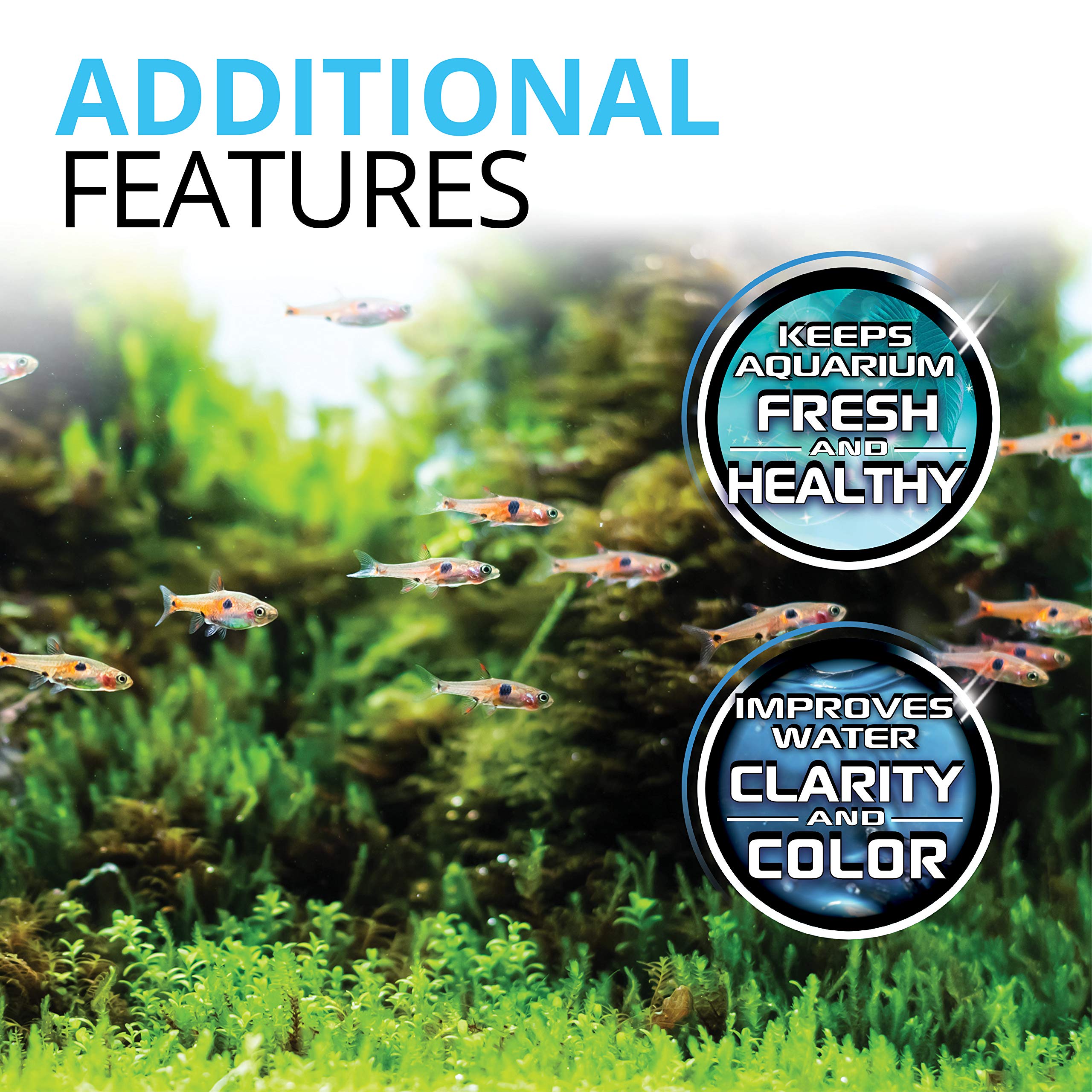 Fluval Carbon Filter Media for Aquariums, Premium Bituminous Carbon Inserts, 100-gram Nylon Bags, 3 Count (Pack of 1), A1440