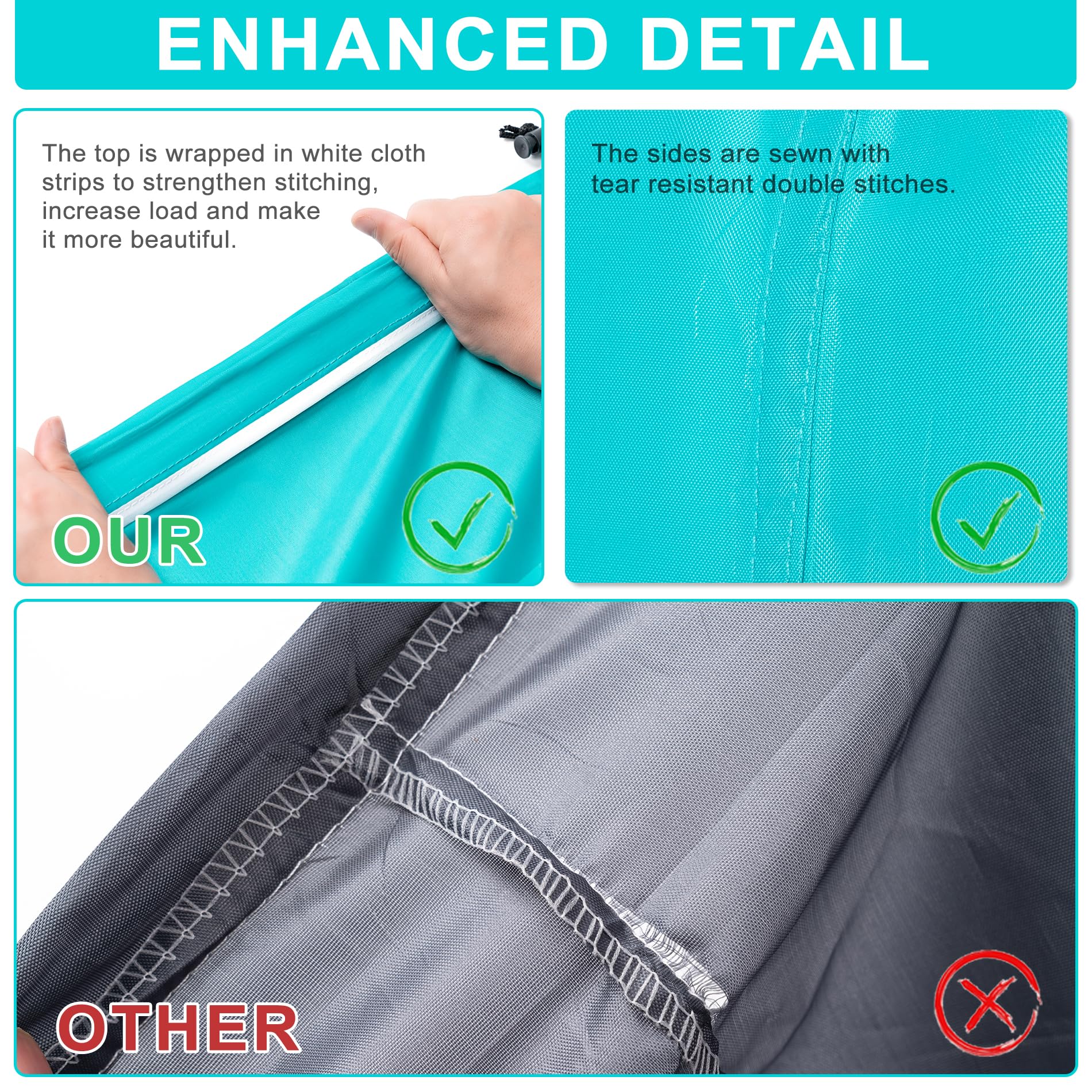 2 Pack XL Travel Laundry Bag, Machine Washable Dirty Clothes Organizer with Drawstring,Large Enough to Hold 4 Loads of Laundry, Easy Fit a Laundry Hamper or Basket Travel Essentials 24" x 36"