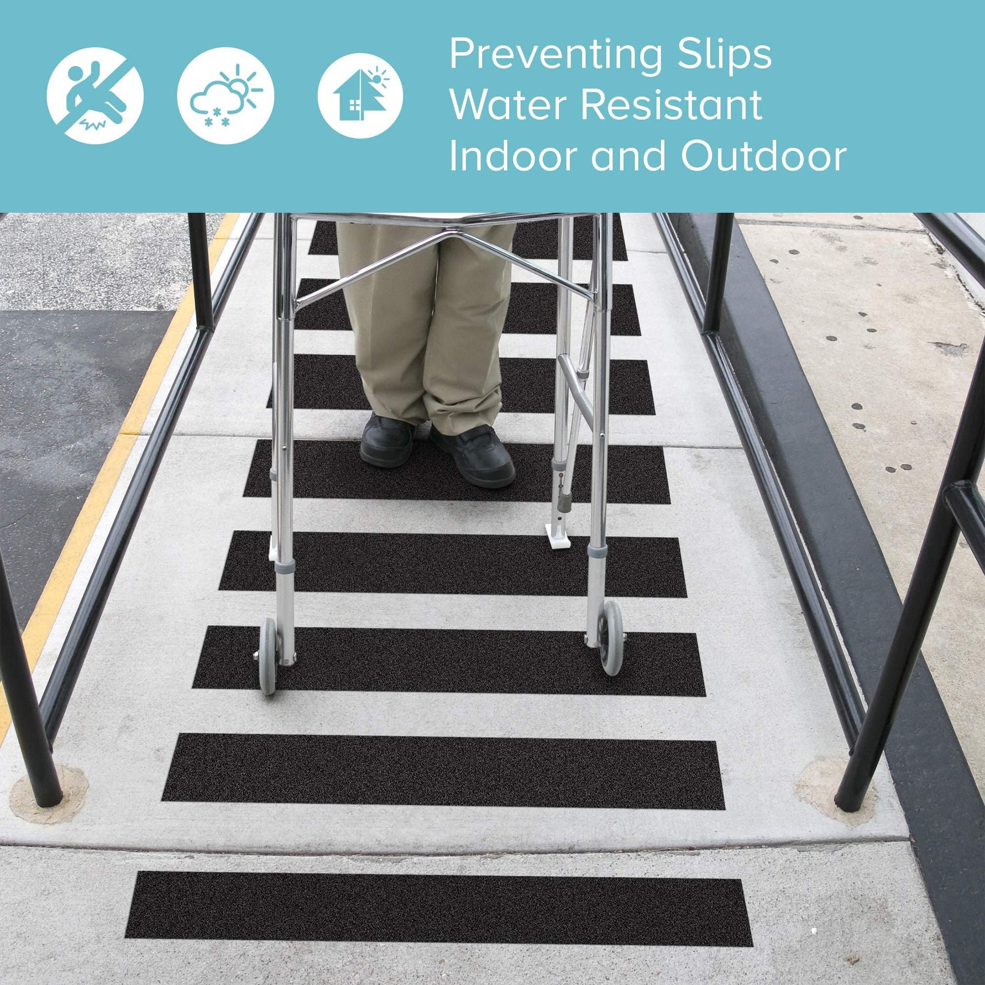 Lifegrip Anti Slip Traction Tape, 4 Inch x 38 Foot - Best Grip, Friction, Abrasive Adhesive for Stairs, Tread Step, Indoor, Outdoor (4" X 38')