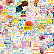 300PCS Affirmation Stickers, Holographic Motivational Sticker Pack, Positive Journal Encouraging Shiny Quotes for Kids, Teachers, Classroom, Waterproof Scrapbook Supplies