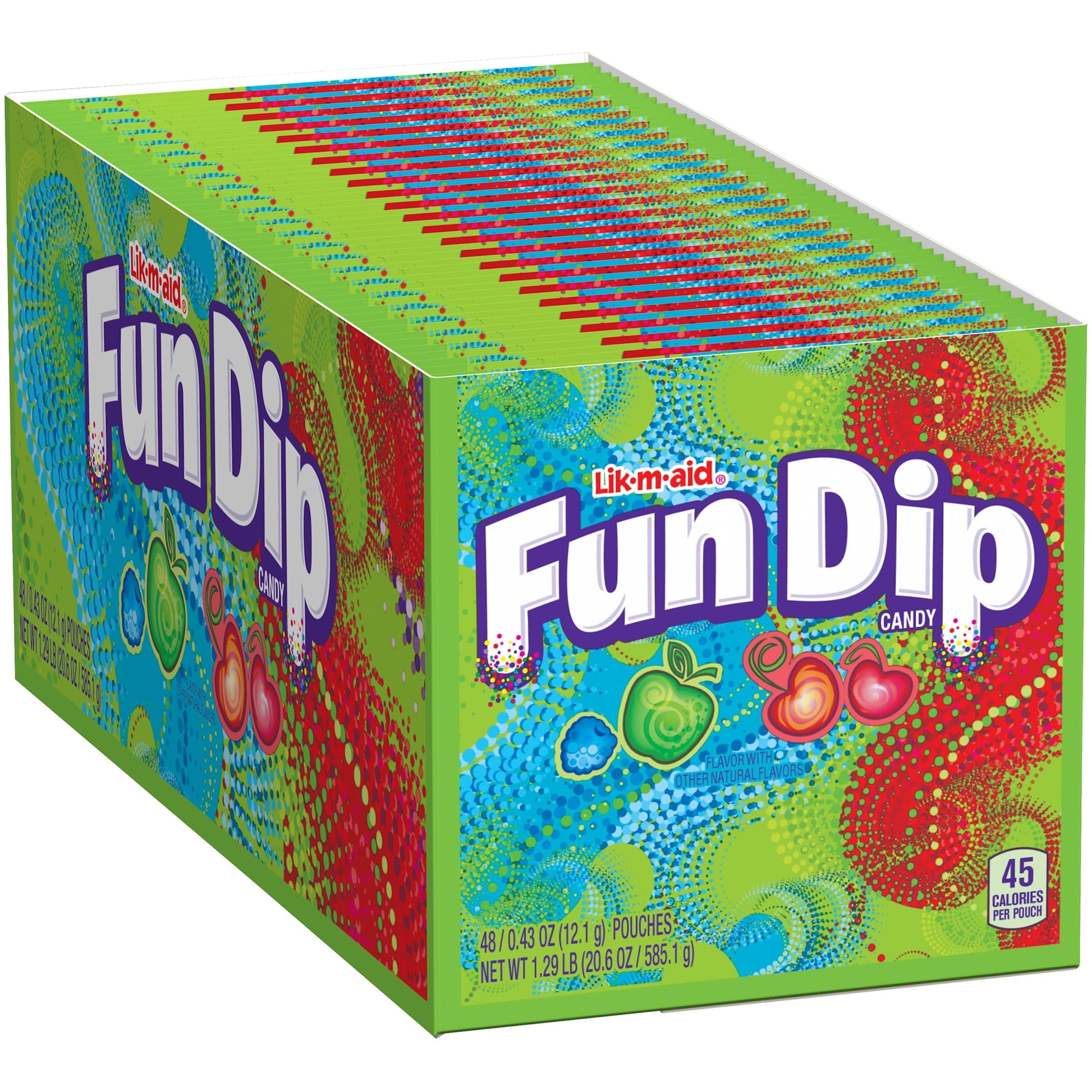 Wonka Fun Dip, Assorted Flavor Party Pack, 0.43 Ounce Packets (48 Count)