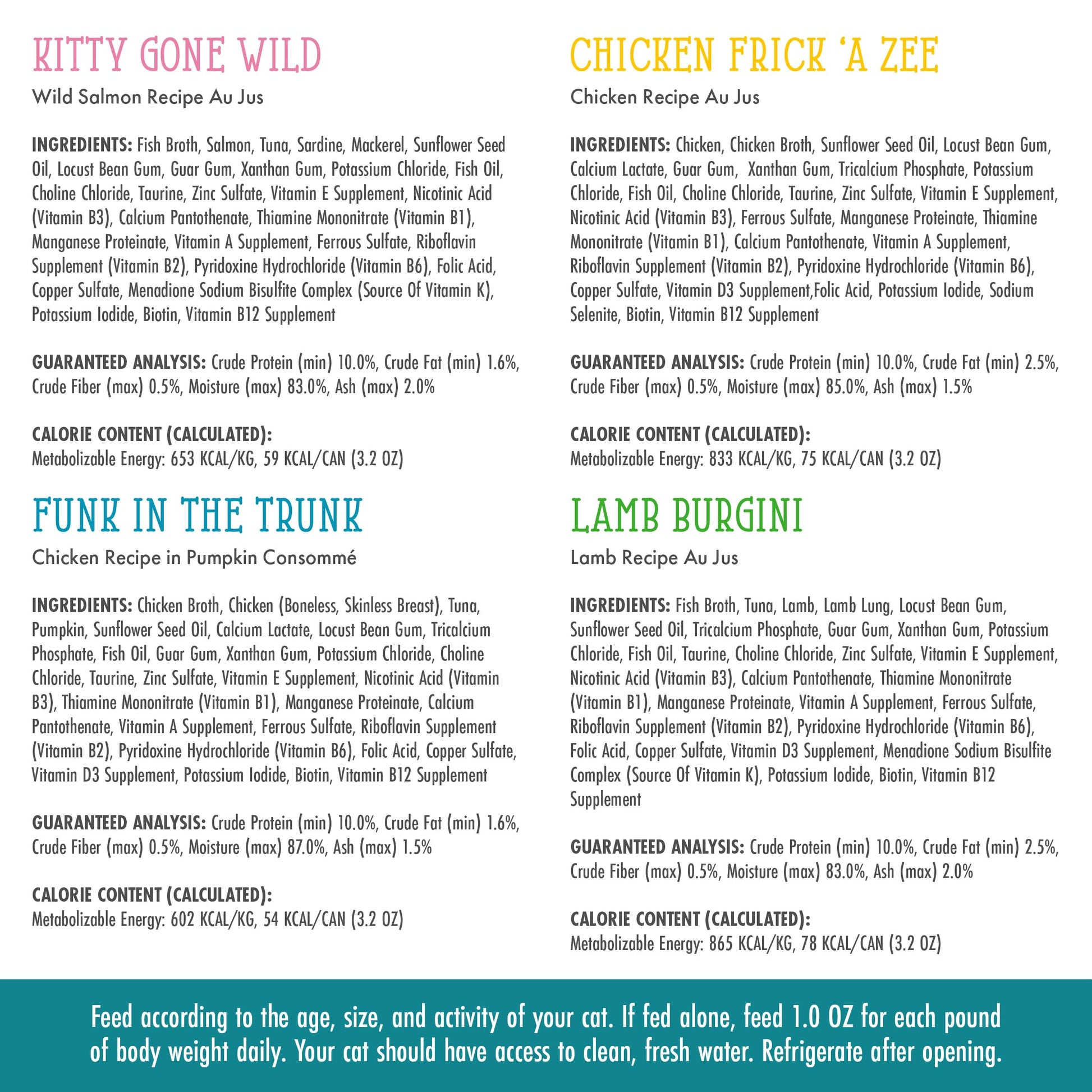 Weruva Cats in The Kitchen, Kitchen Cuties Variety Pack, Wet Cat Food, 3.2oz Can (Pack of 12)