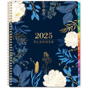 2025 Planner - Planner 2025, 2025 Planner Weekly and Monthly, 9" x 11" (A4 Size), Jan 2025 - Dec 2025, Twin-wire Binding, Holidays, Monthly Tabs, Back Pocket, Habit Tracker