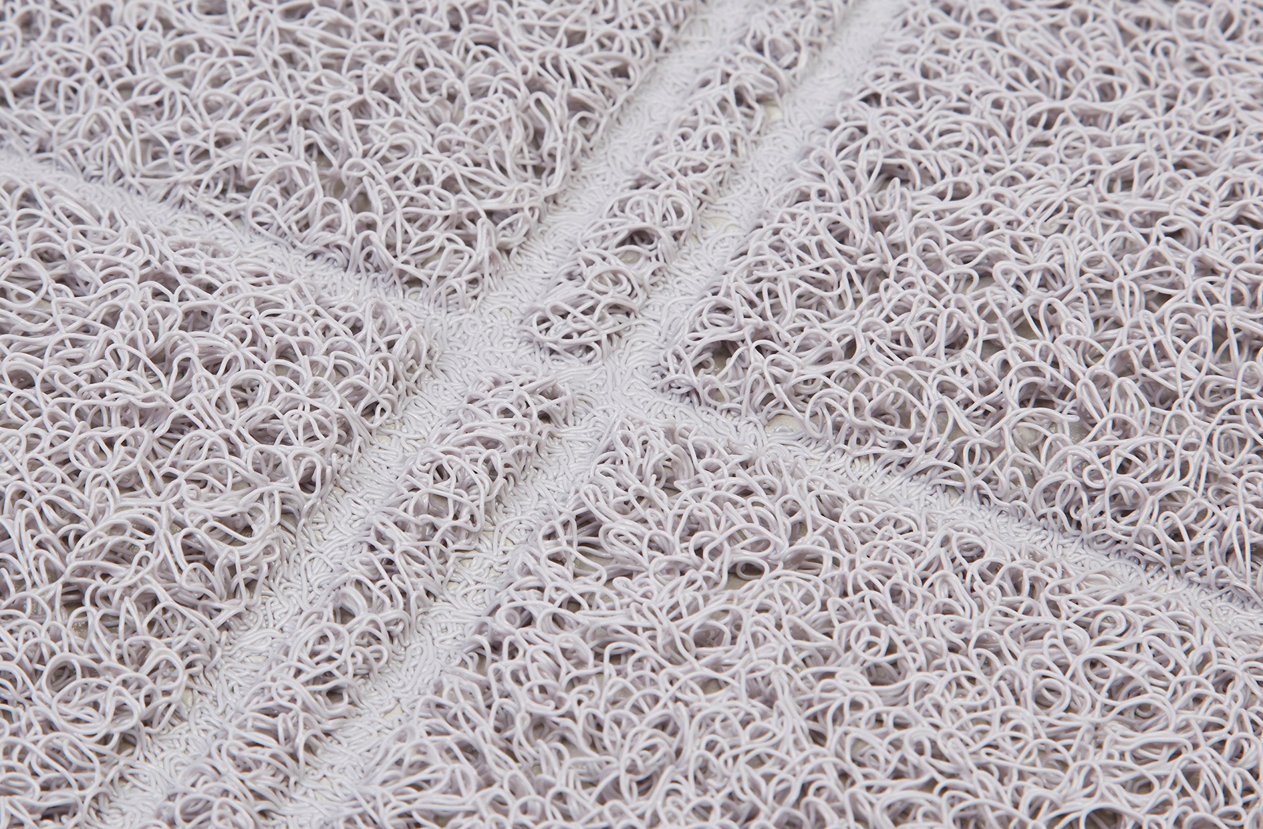 Amazon Basics Less-Mess Cat Litter Box Mat, Unscented, 24" x 35", Grey