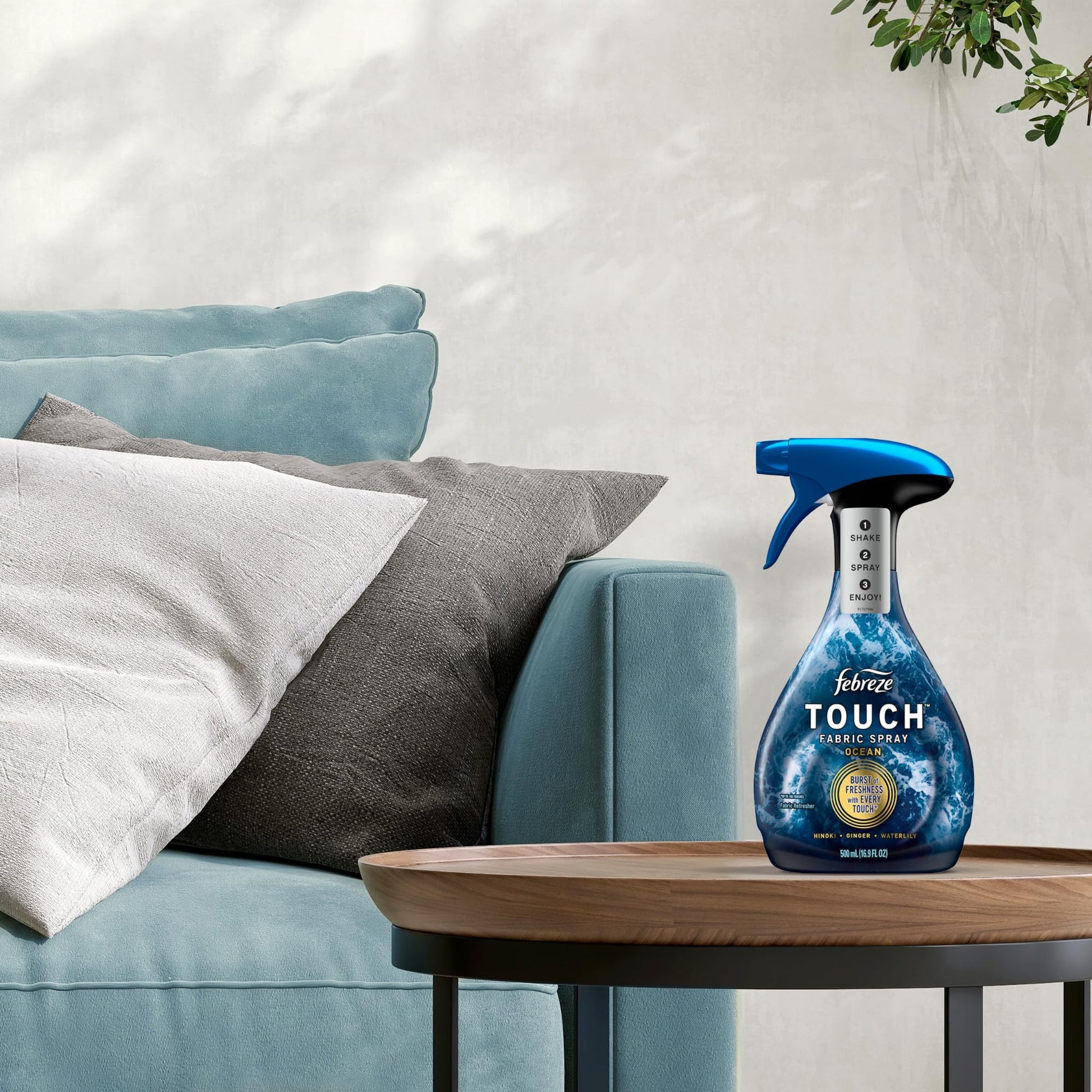 Touch Fabric Spray, Ocean & Mountain, 16.9 oz, Pack of 2