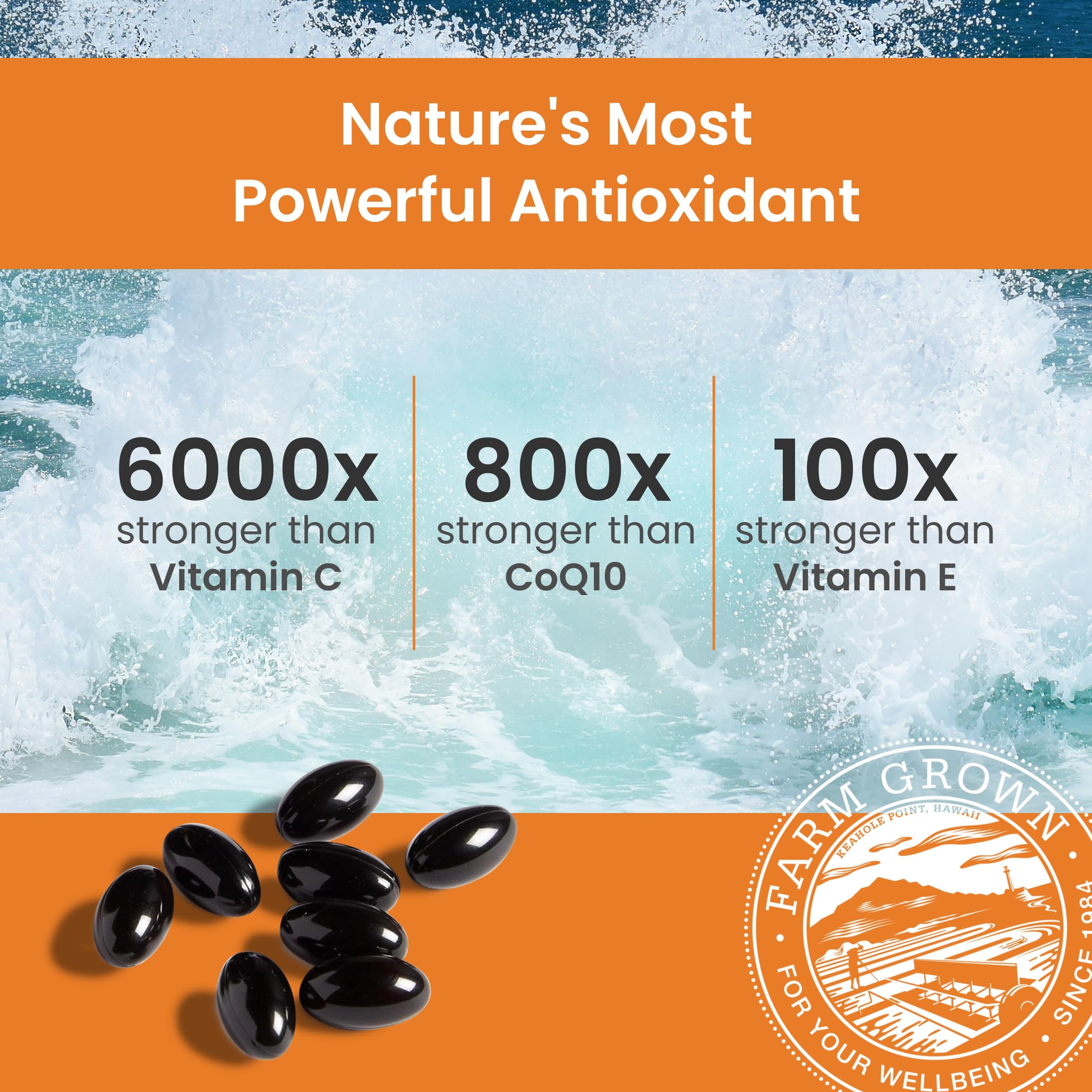 NUTREX HAWAII BioAstin Hawaiian Astaxanthin - 12mg, 90 Softgels - Farm-Direct Premium Antioxidant Supplement to Support Eye, Skin, Joint & Immune System Health - Non-GMO & Gluten-Free