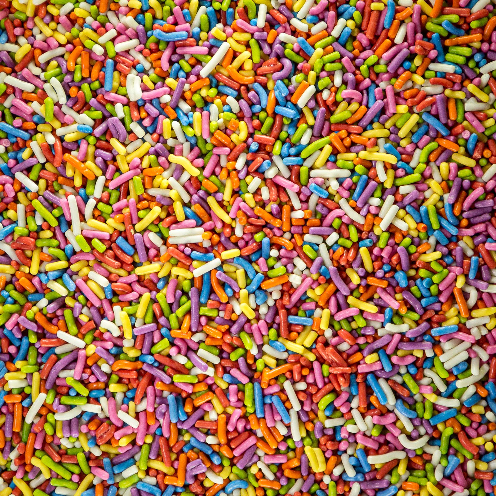 100% NATURAL RAINBOW SPRINKLES - NATURAL COLOR, DAIRY FREE, NUT FREE, GLUTEN FREE, SOY FREE, VEGAN, EGG FREE AND KOSHER ,1.5 LBS. CUPCAKE AND CAKE TOPPER,BULK CANDY, RESEALABLE CONTAINER,COLORFUL