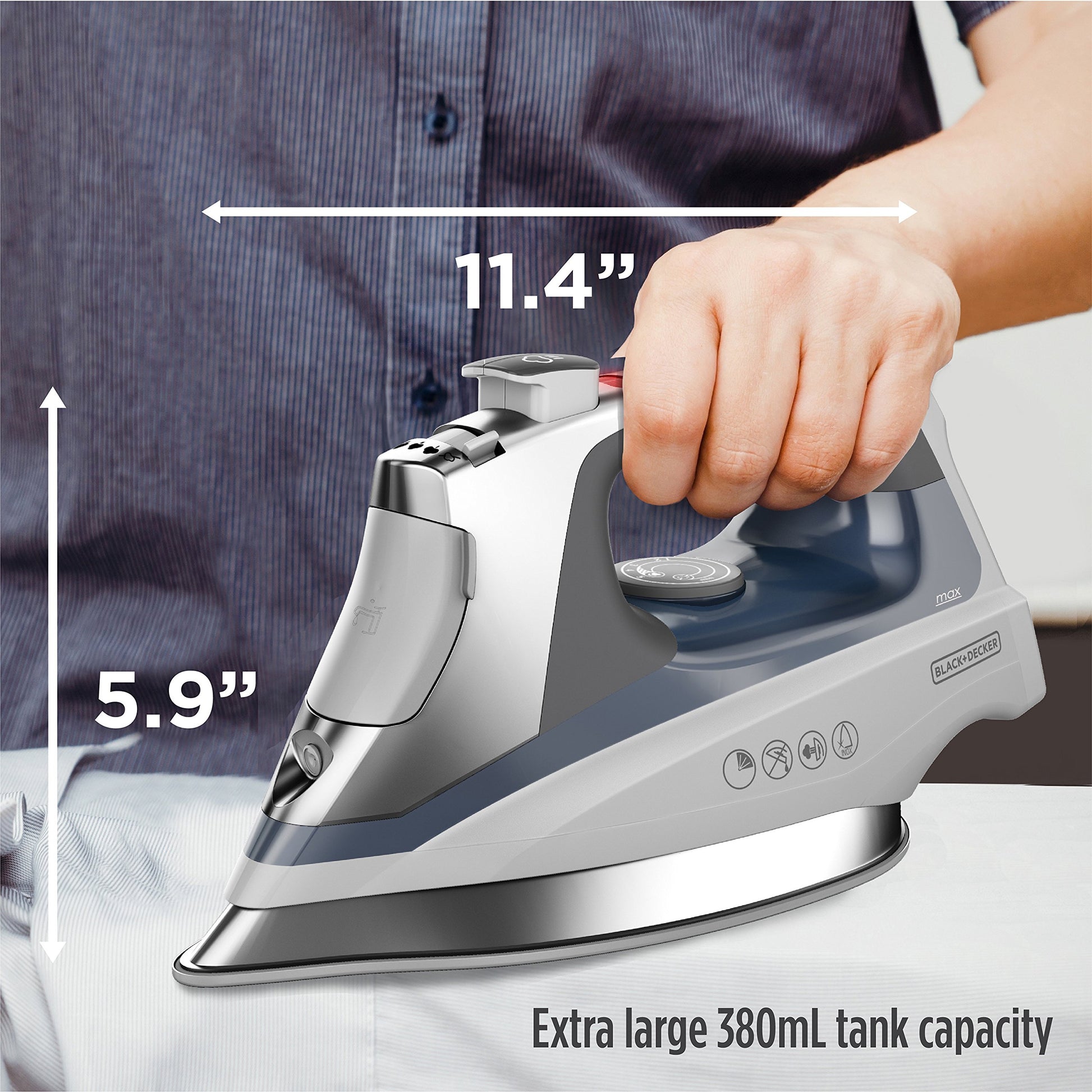 BLACK+DECKER D3030 Iron, Blue