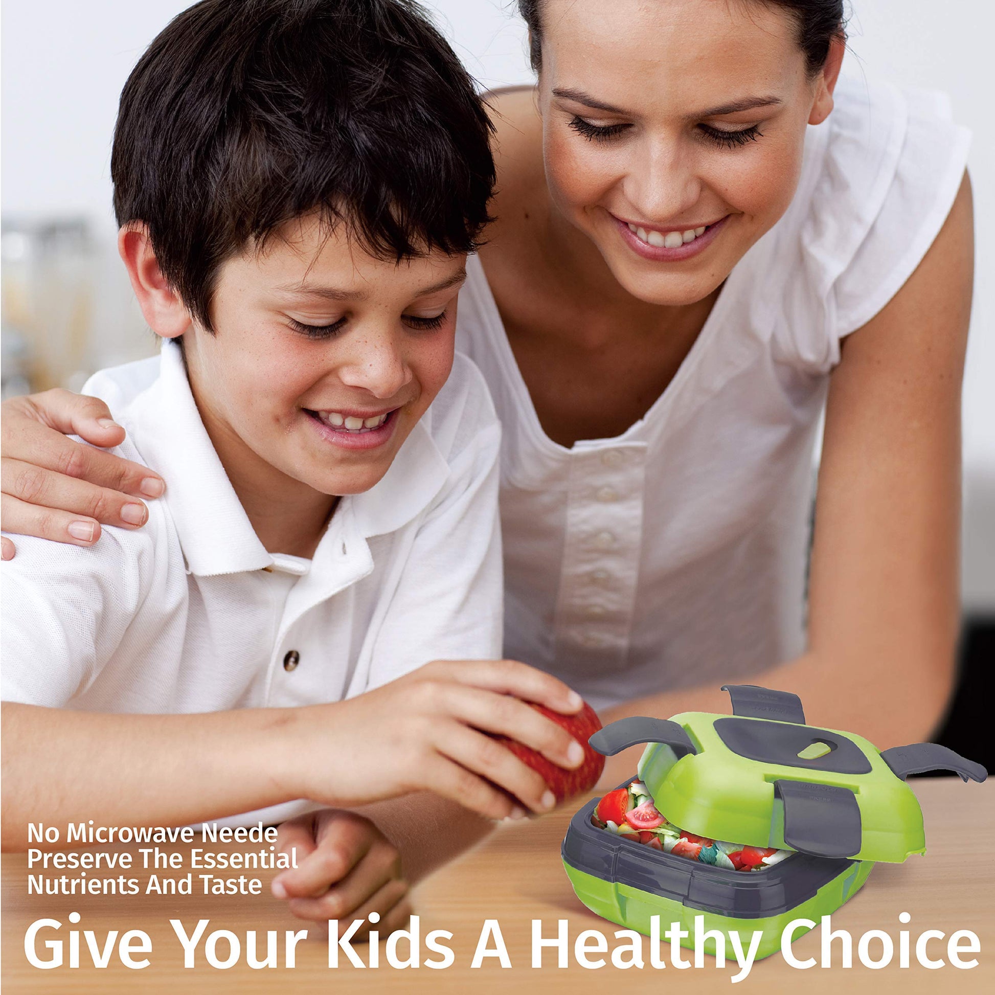 Pinnacle Insulated Leak Proof Lunch Box for Adults and Kids - Thermal Lunch Container With NEW Heat Release Valve 16 oz ~Set of 2~ Blue-Green