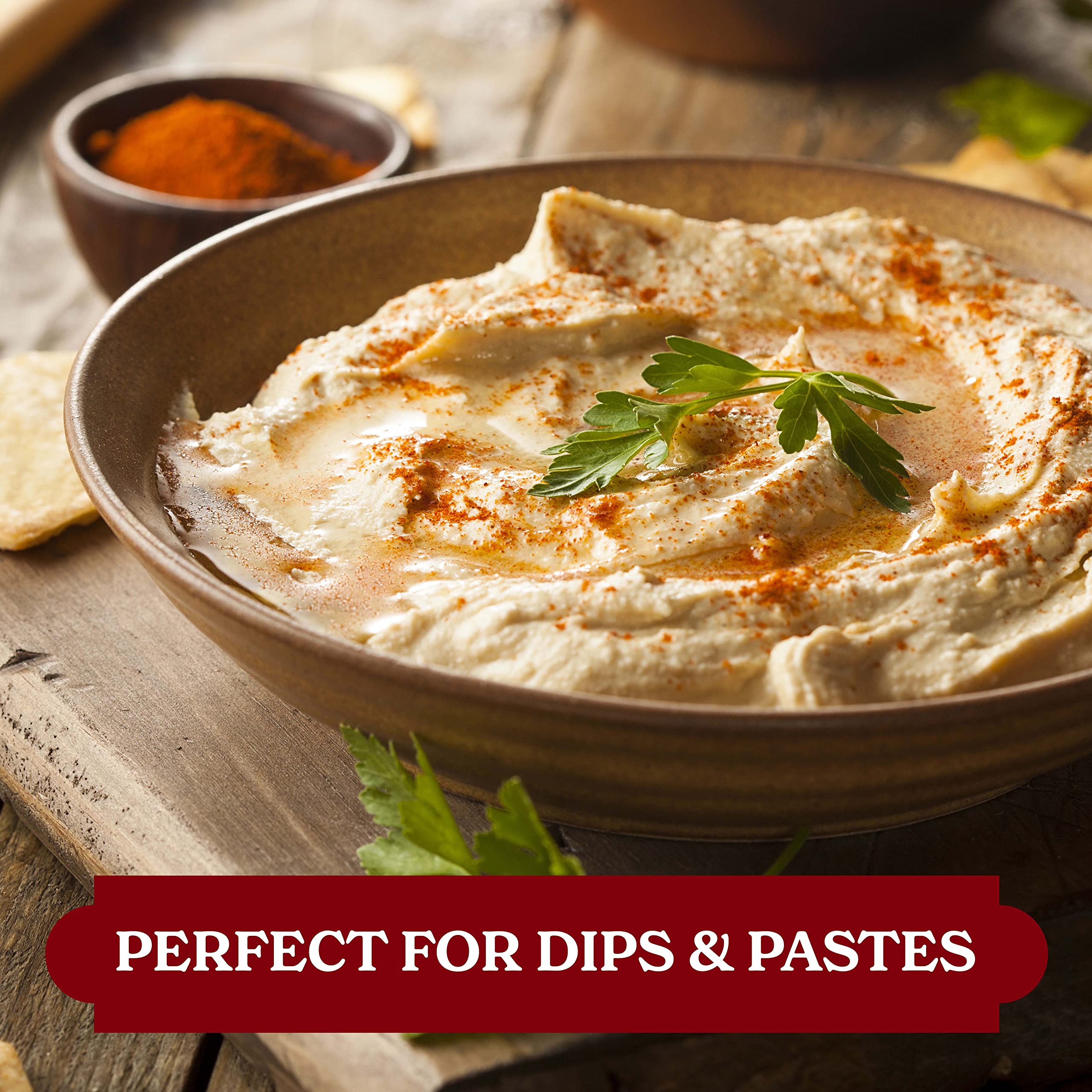 Baron's Kosher 100% Pure Ground Sesame Tahini 16-ounce Jars (1 Pound (Pack of 2))