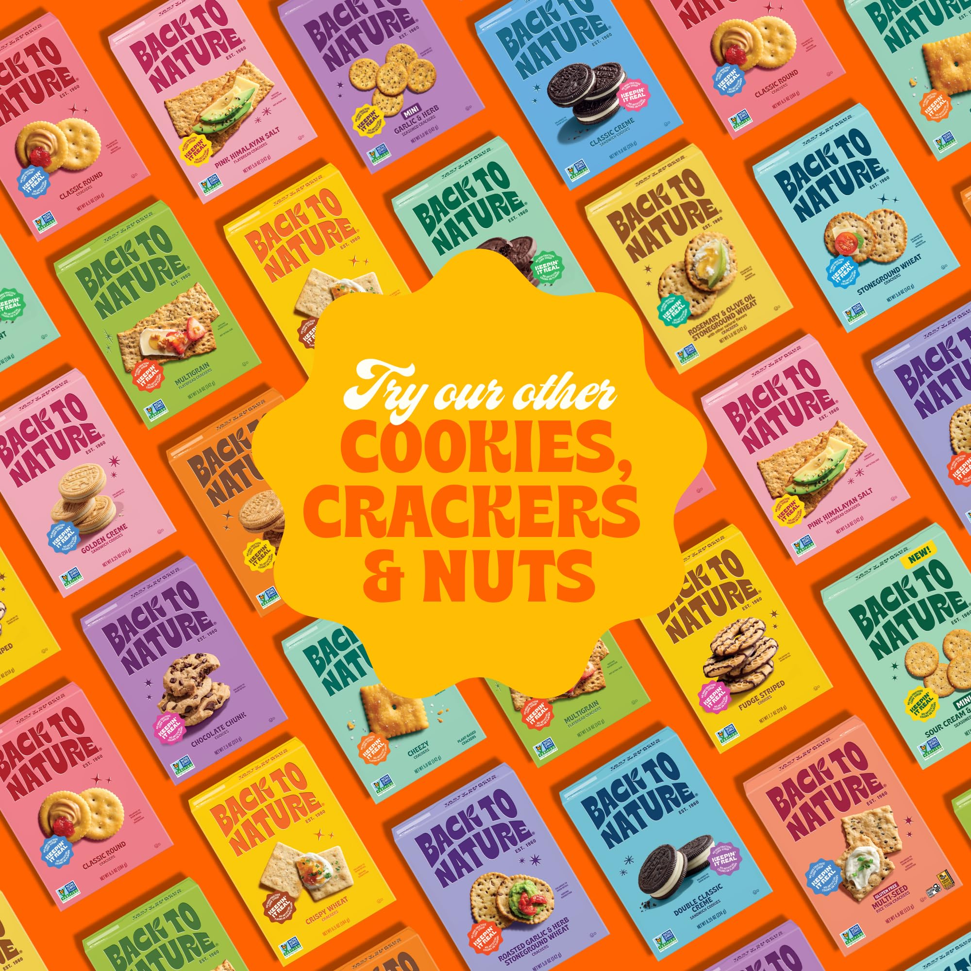 Back to Nature Chocolate Chunk Cookies, Plant-Based, Non-GMO, Vegan Friendly, Made with Wheat Flour, Snack Happy, 7.5 oz Box