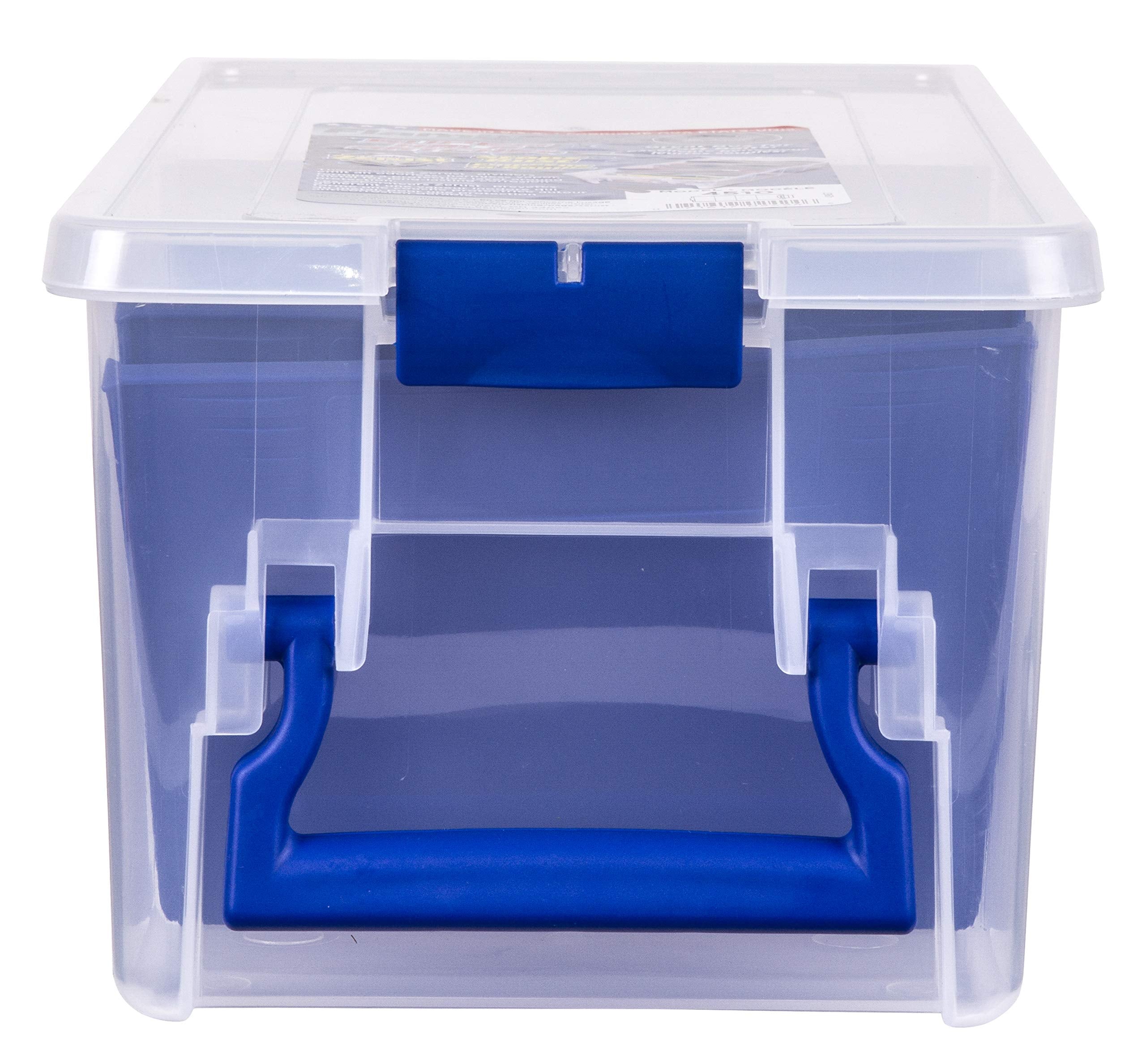 Flambeau Outdoors 4510 Clear Fishing Organizer - Super Half Satchel Soft Fishing Lure Storagees, Bait Organizer, Tuff Tainer with Zerust Anti-Rust Dividers