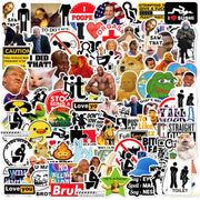 105pcs Funny Stickers for Adults, Prank Meme (Dirty) Large Sticker Pack for Bumper, Light Switch, Water Bottles, Hard Hats, Computers, Vinyl Waterproof Decals