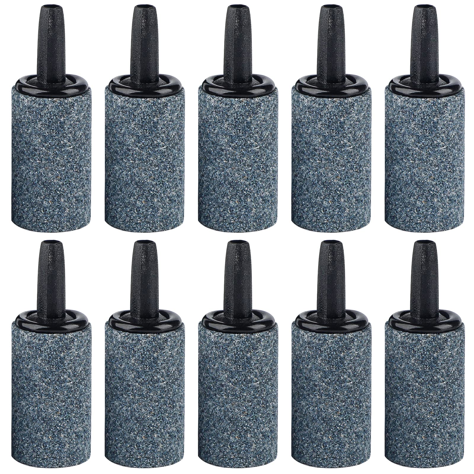 Pawfly Aquarium Air Stone 1 Inch, Fish Tank Air Stone Aerator Bubble Diffuser for Nano Air Pumps Small Buckets and Fish Tanks, 10 Pack