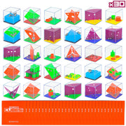 BONNYCO Brain Teaser Puzzles Cubes Kids Party Favors Pack 30 Pinata Goodie Bags Stuffers for Kids 3-5 4-8, Return Gifts for Birthday Party | Mini Puzzle Games, Classroom Prizes | Rewards Stocking