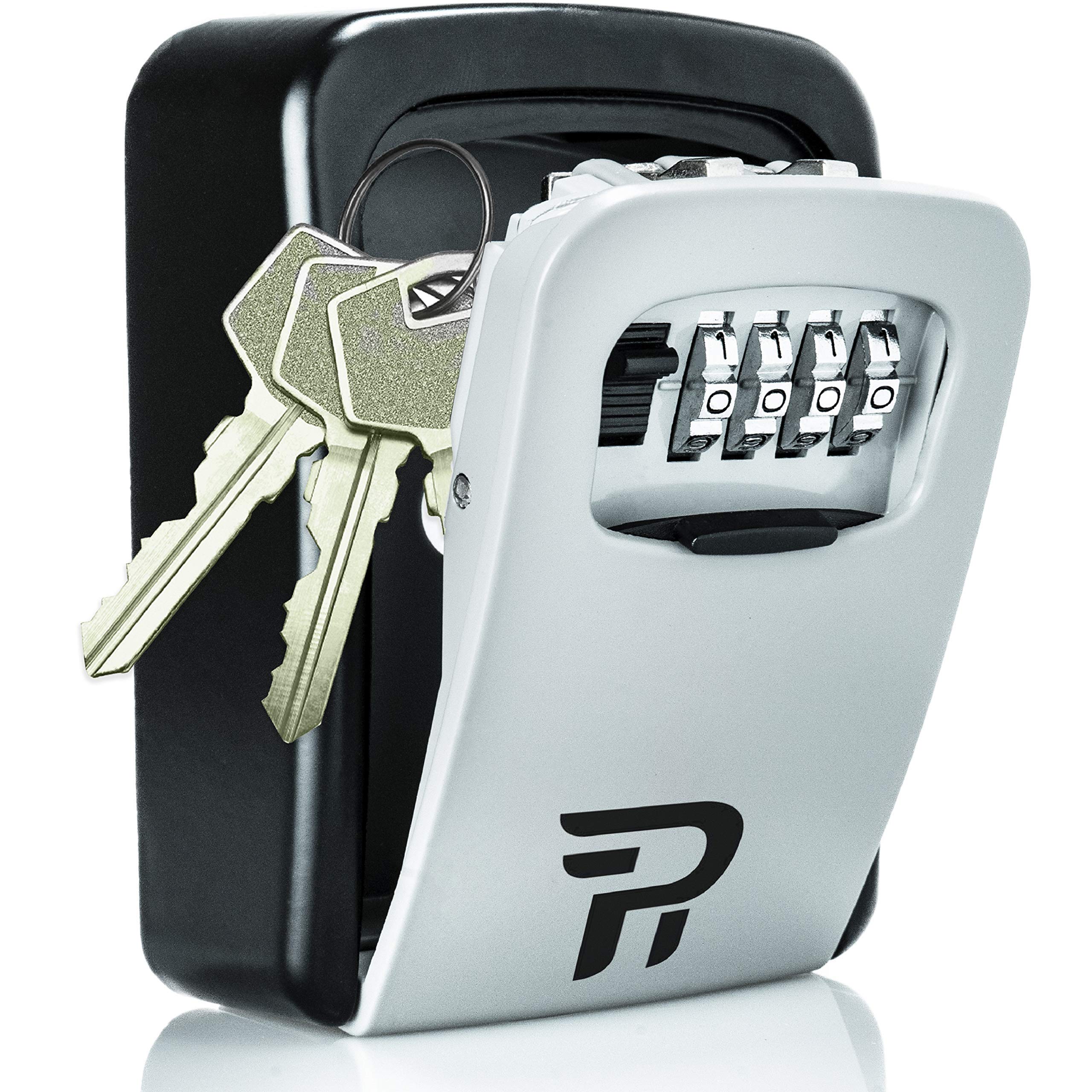 Key Lock Box with Code for Outside - Wall Mount Lockbox for Keys Outdoor - Combination Lock Box to Hide a Key Outside - Key Cabinets
