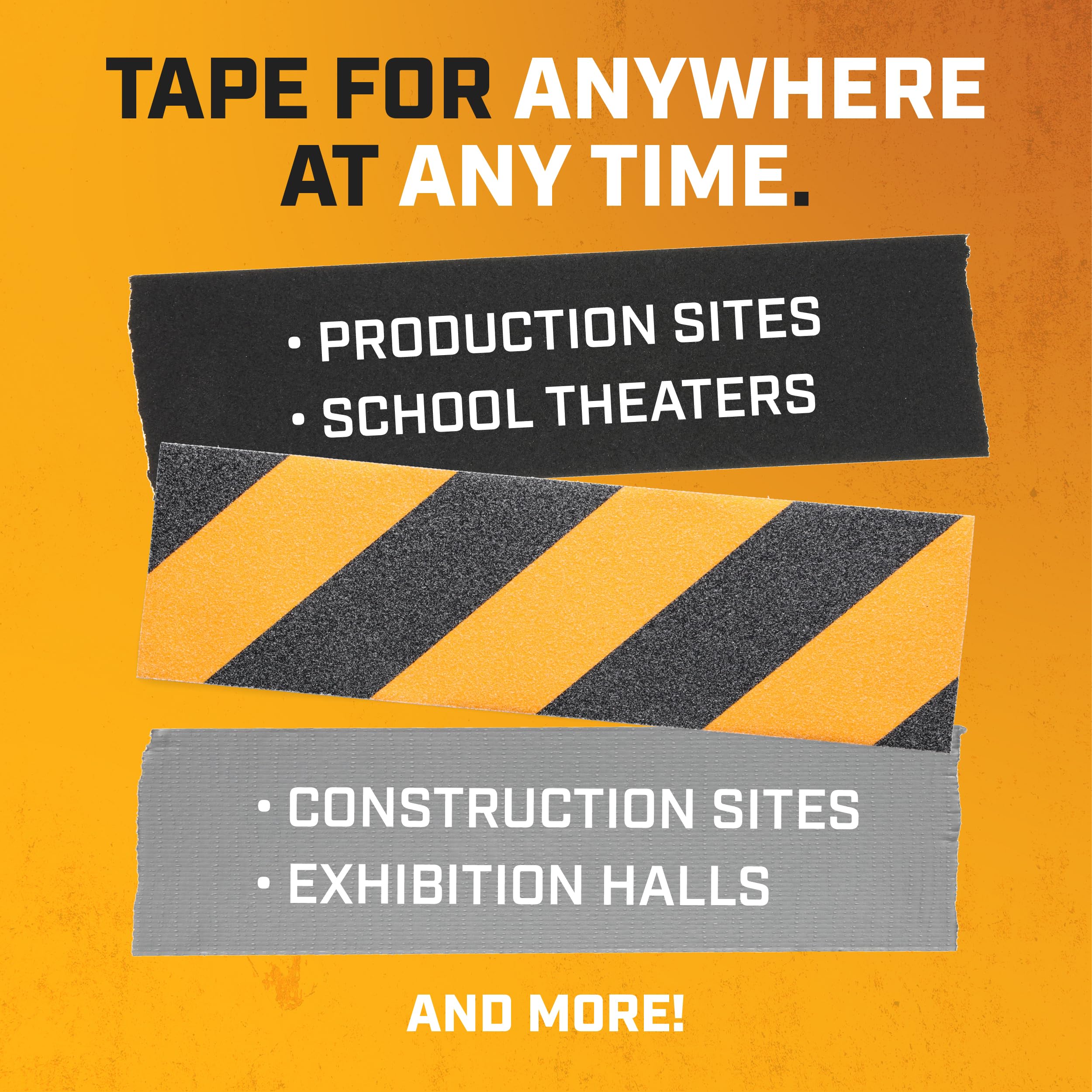 Lockport Black Gaffers Tape 2 inch x 30 Yards - 4 Pack Pro Black Gaff Tape - No Residue, Water Resistant, Non-Reflective, Easy Tear - Multipurpose