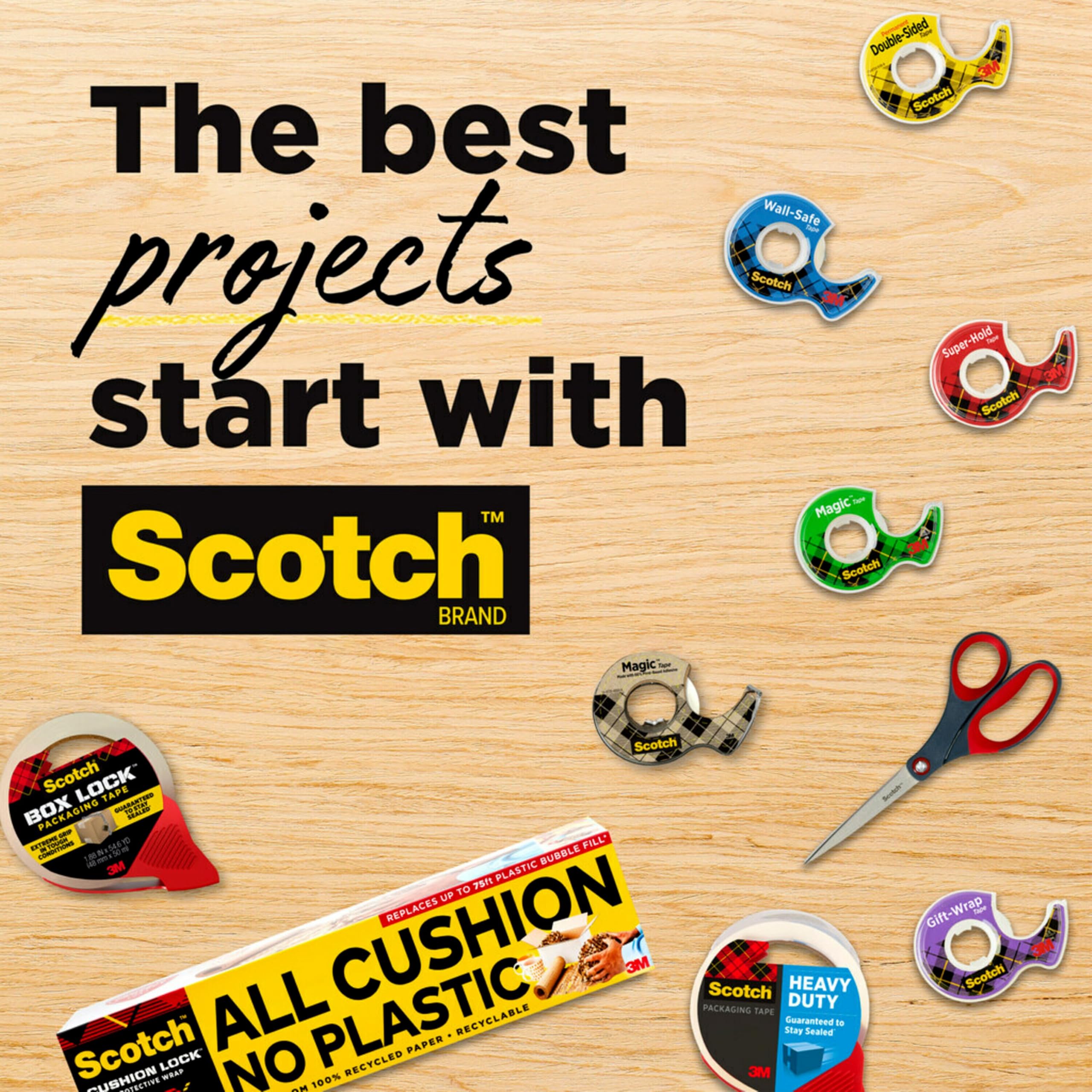 Scotch Magic Tape with Scotch Desktop Dispenser, 6 Rolls of 3/4" x 1000" Each Plus 1 Desktop Tape Dispenser, Great for Repair, Wrapping and Office Applications