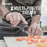 Gerber Gear Truss 17-in-1 EDC Needle Nose Pliers Multi tool - includes Pocket Knife, Screwdriver, and Bottle Opener Accessories - Gifts for Men, Fishing and Camping Gear - Gray with Molle Sheath