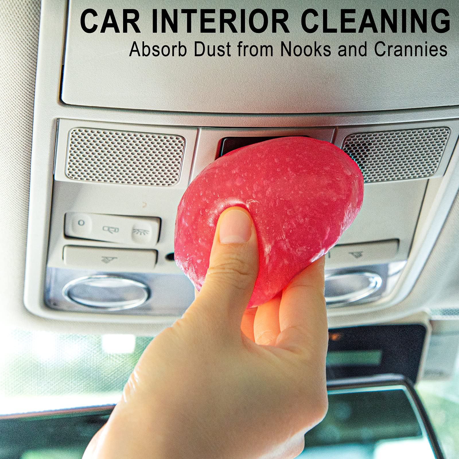 TICARVE Car Cleaning Gel Car Detailing Putty Car Cleaning Putty Gel Auto Detailing Tools Car Interior Cleaner Car Cleaning Kits Cleaning Slime Keyboard Cleaner Yellow