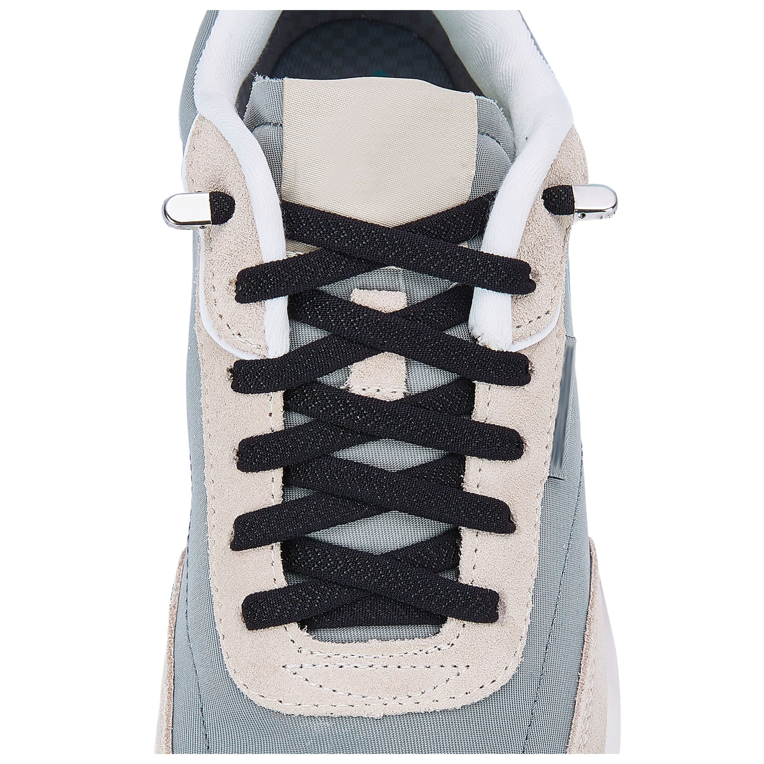 Hstgaga Elastic Shoe Laces for Kids and Adults, Tieless/No Tie Shoelaces for Sneakers, White