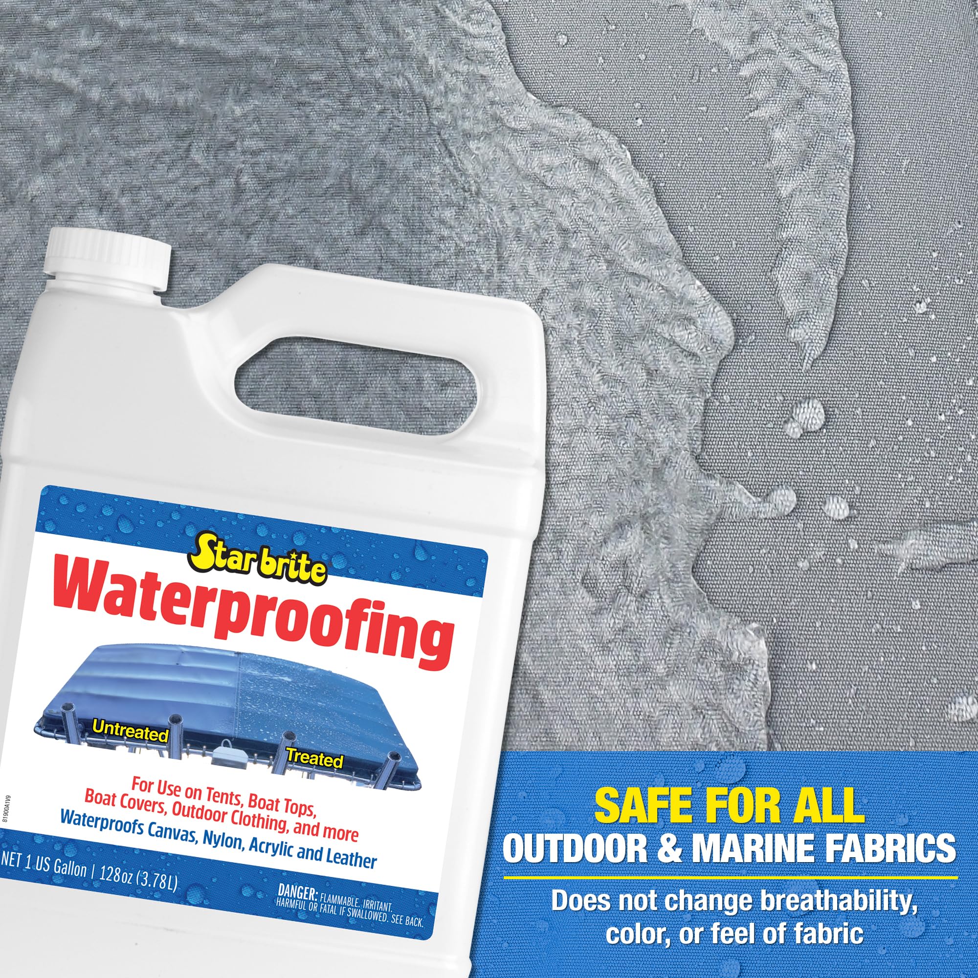 Star brite Waterproofing Spray, Waterproofing + Stain Repellent + UV Protection, 128 oz