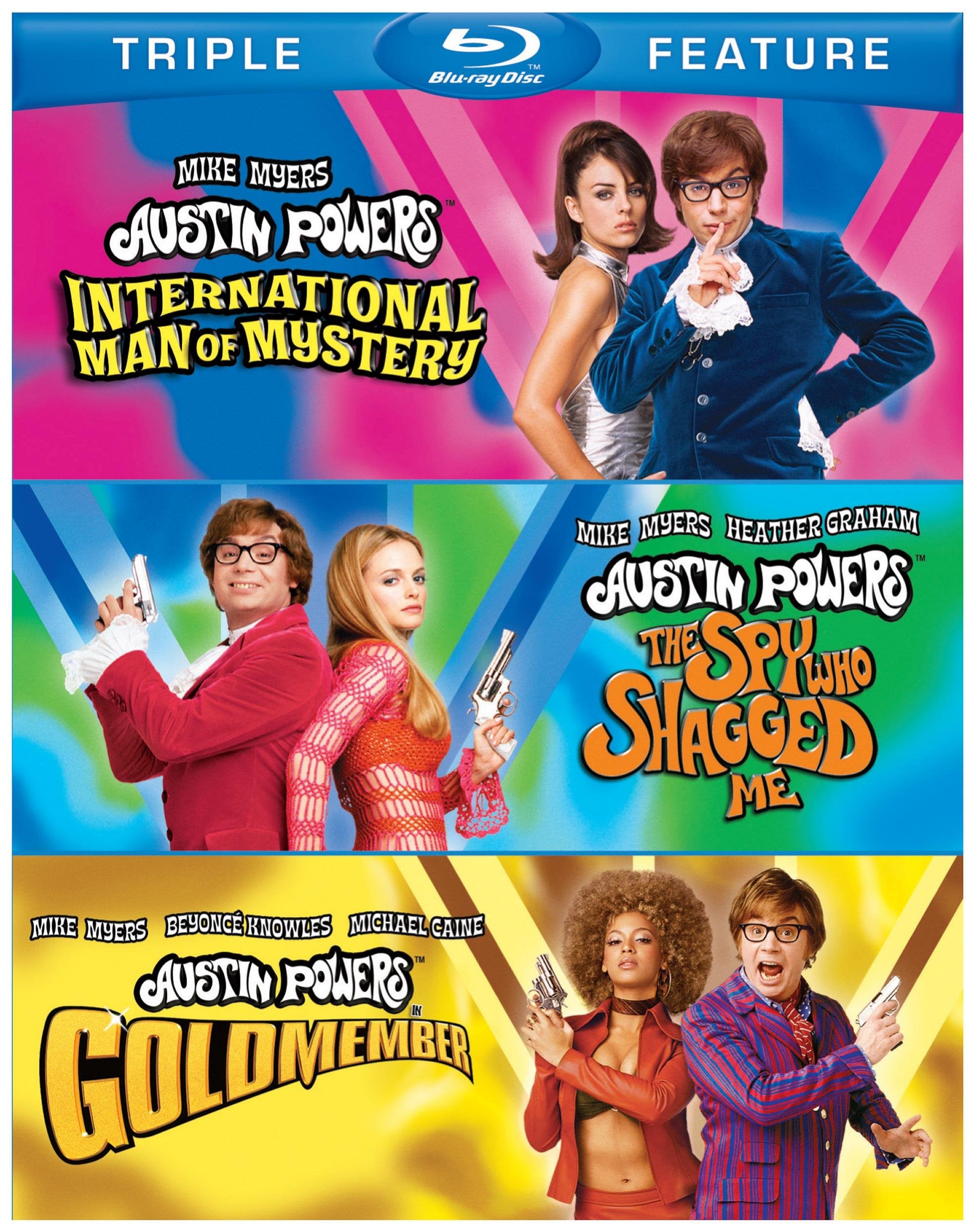 Austin Powers Triple Feature (International Man of Mystery / The Spy Who Shagged Me / Goldmember) [Blu-ray]