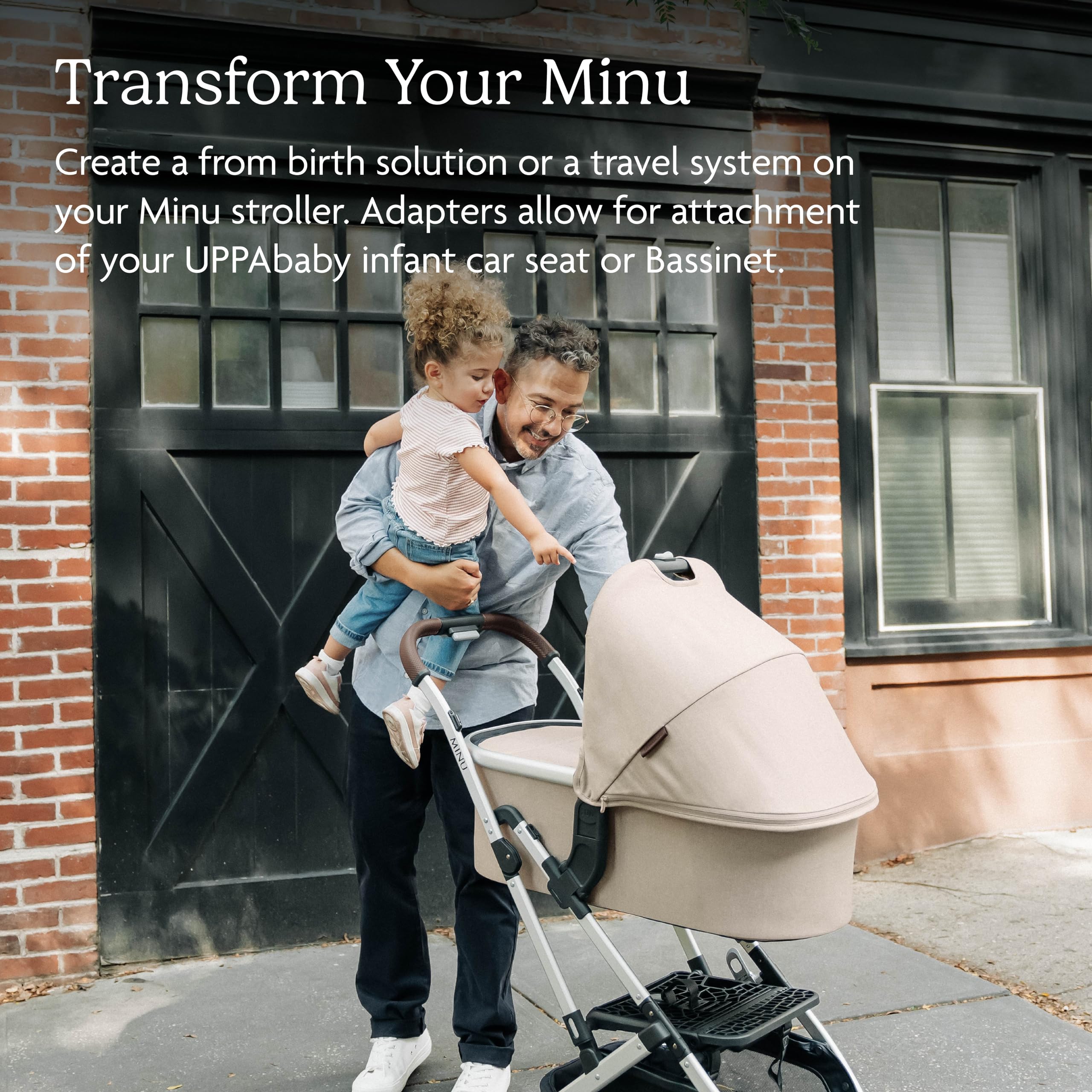 UPPAbaby Adapter for Minu and Minu V2 Strollers/Compatible with Bassinet, Aria, Mesa V2, or Mesa Max Infant Car Seats/Quick + Secure Attachment / 1 Set