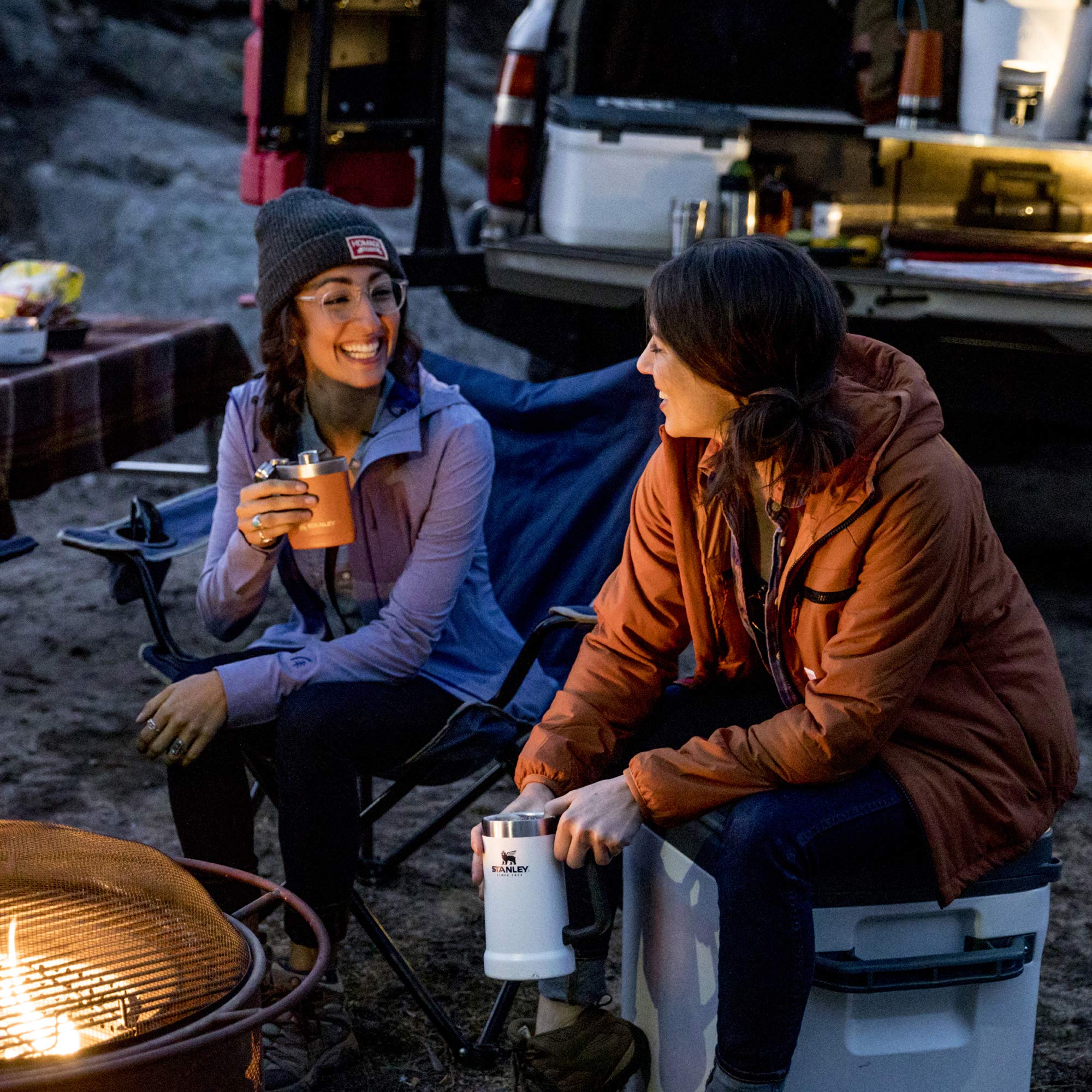 Stanley Stay-Chill Beer Stein 24 oz | Heavy Duty Big Grip Handle | Beer Tumbler Drink Cup, Holds 2 Cans | Insulated Stainless Steel Party Mug | BPA-Free | Matte Black