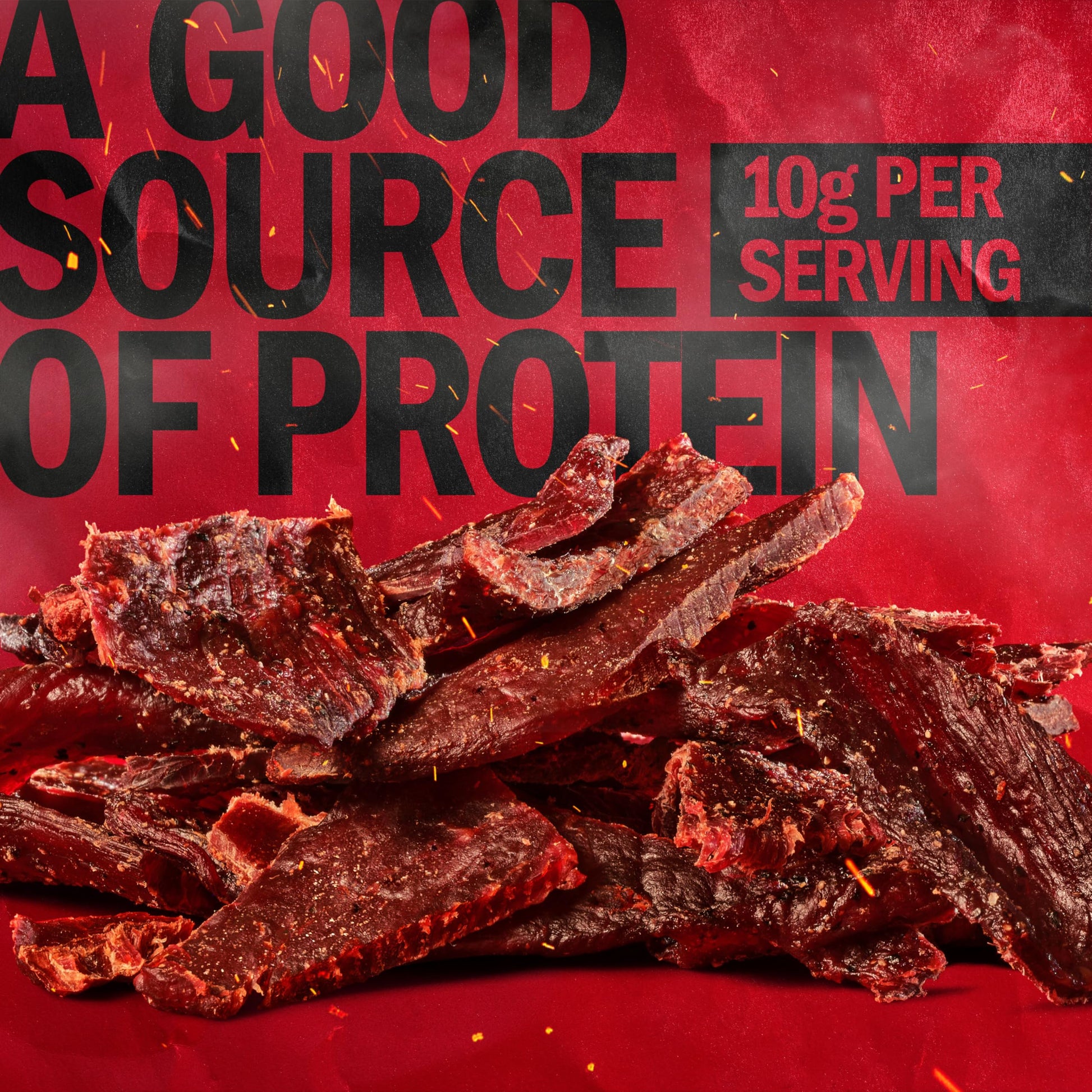 Jack Link's Beef Jerky, Original, Half Pounder Large Jerky Bag - Flavorful Meat Snack, Ready to Eat Protein Snacks with 10g of Protein per Serving, Made with 100% Beef